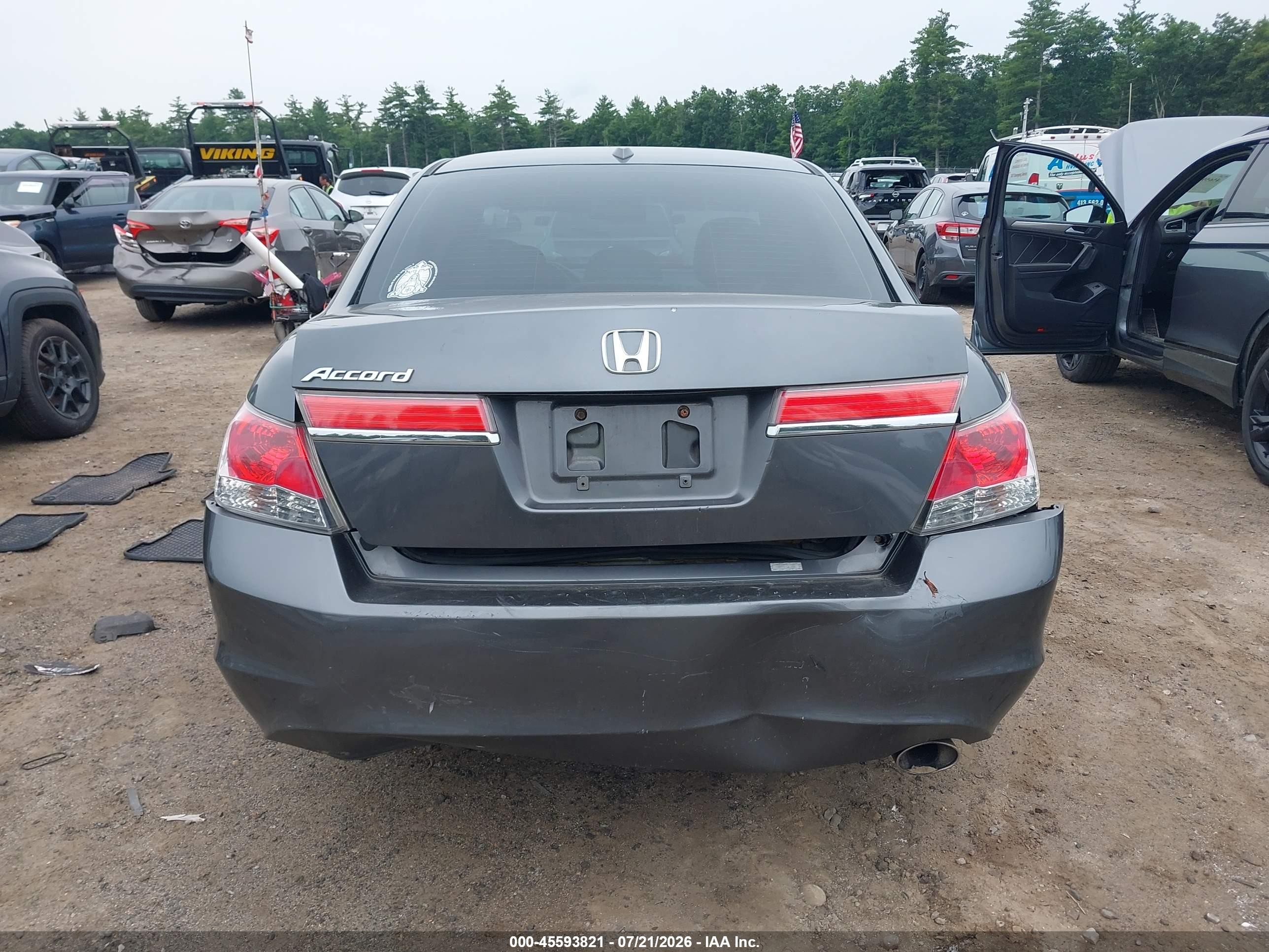 2012 Honda Accord 2.4 Ex-l Gray vin: 1HGCP2F84CA101933