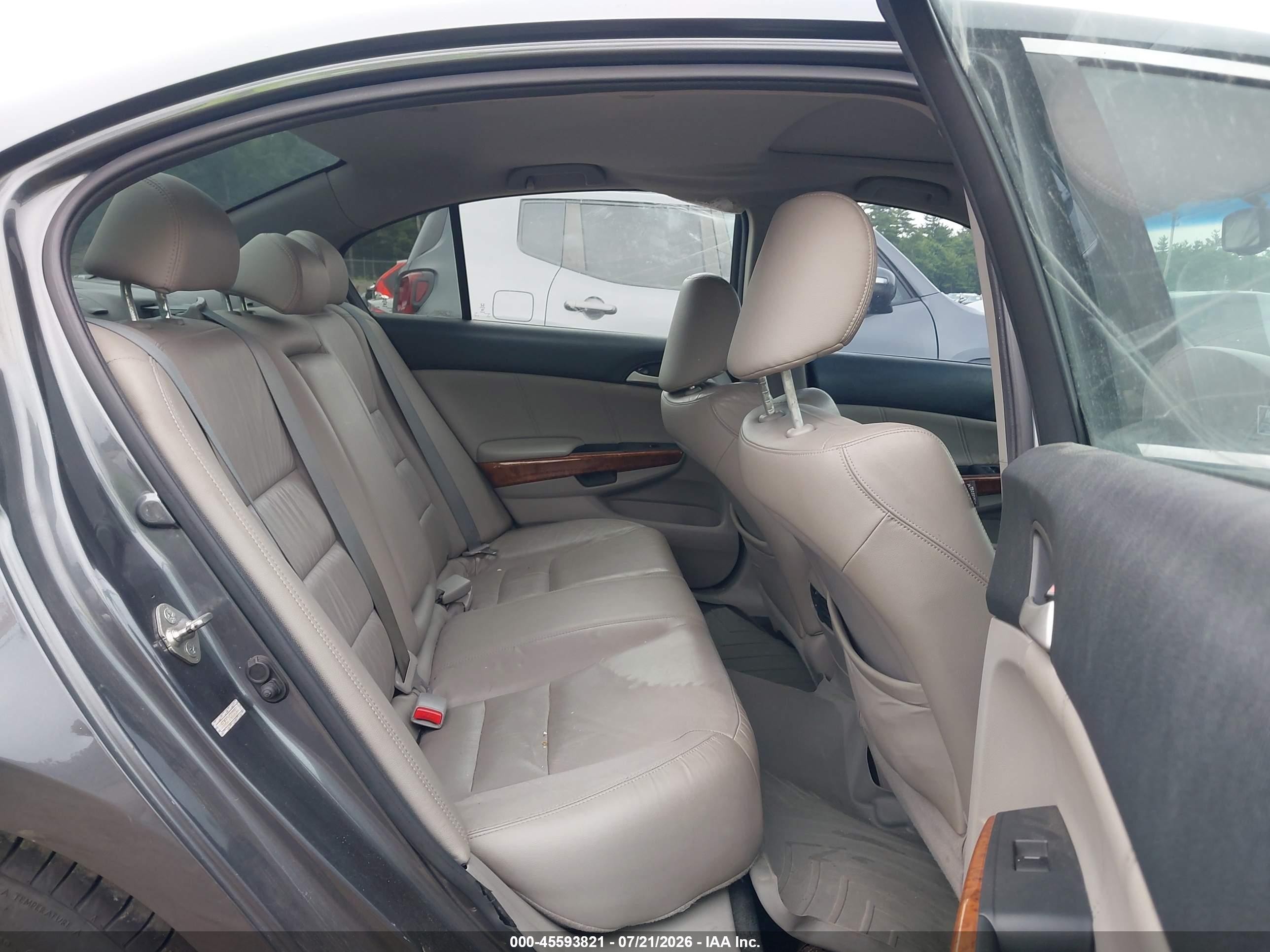 2012 Honda Accord 2.4 Ex-l Gray vin: 1HGCP2F84CA101933