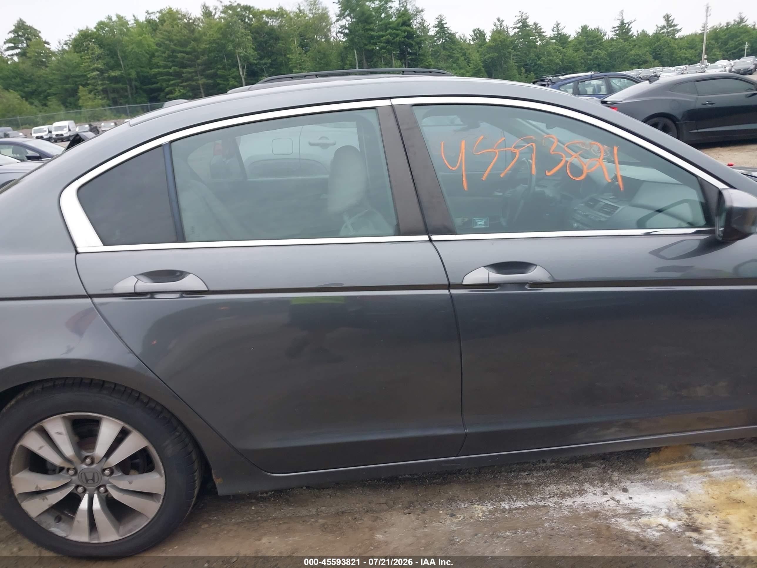 2012 Honda Accord 2.4 Ex-l Gray vin: 1HGCP2F84CA101933