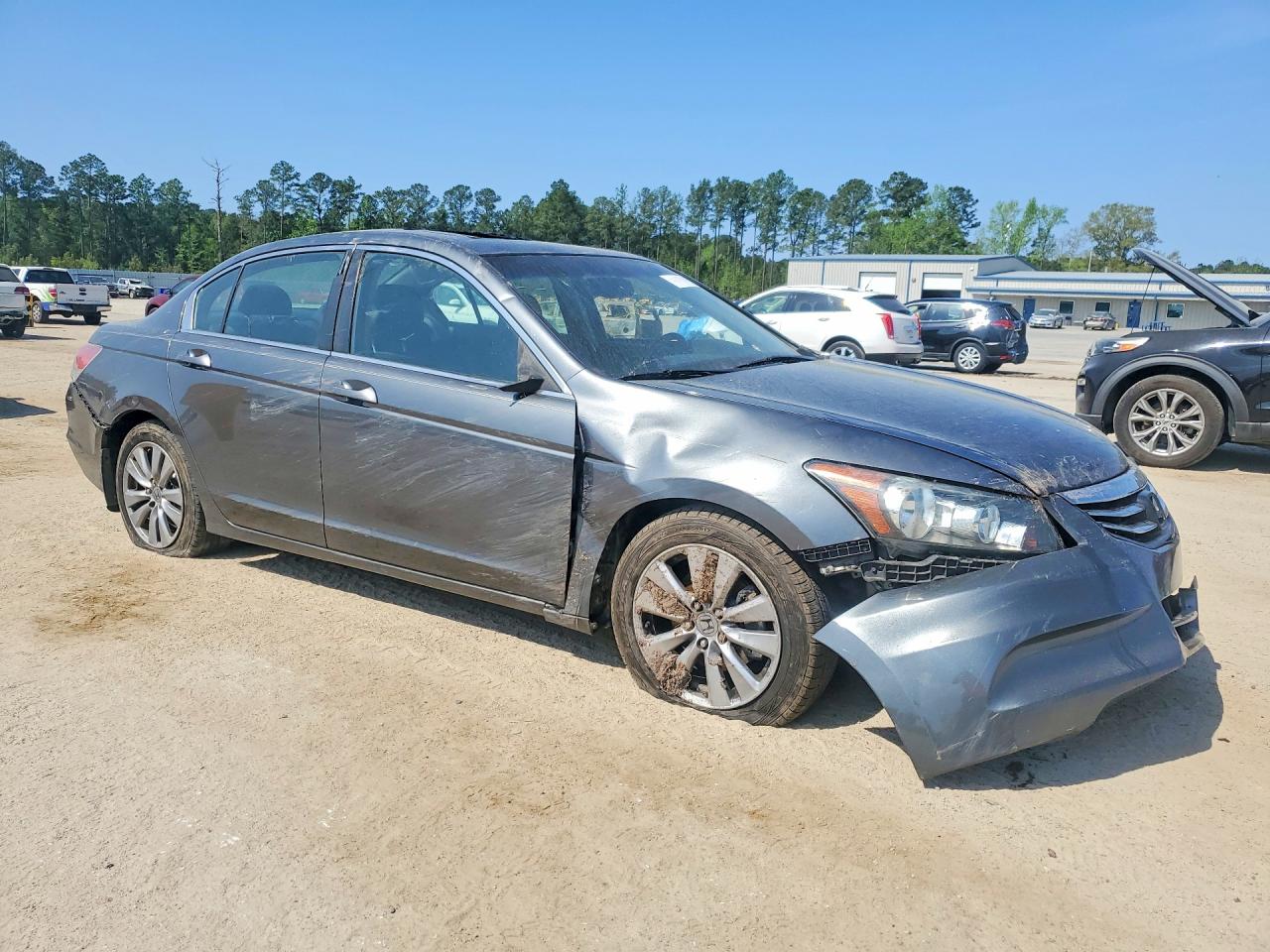 2012 Honda Accord Exl Gray vin: 1HGCP2F84CA108932