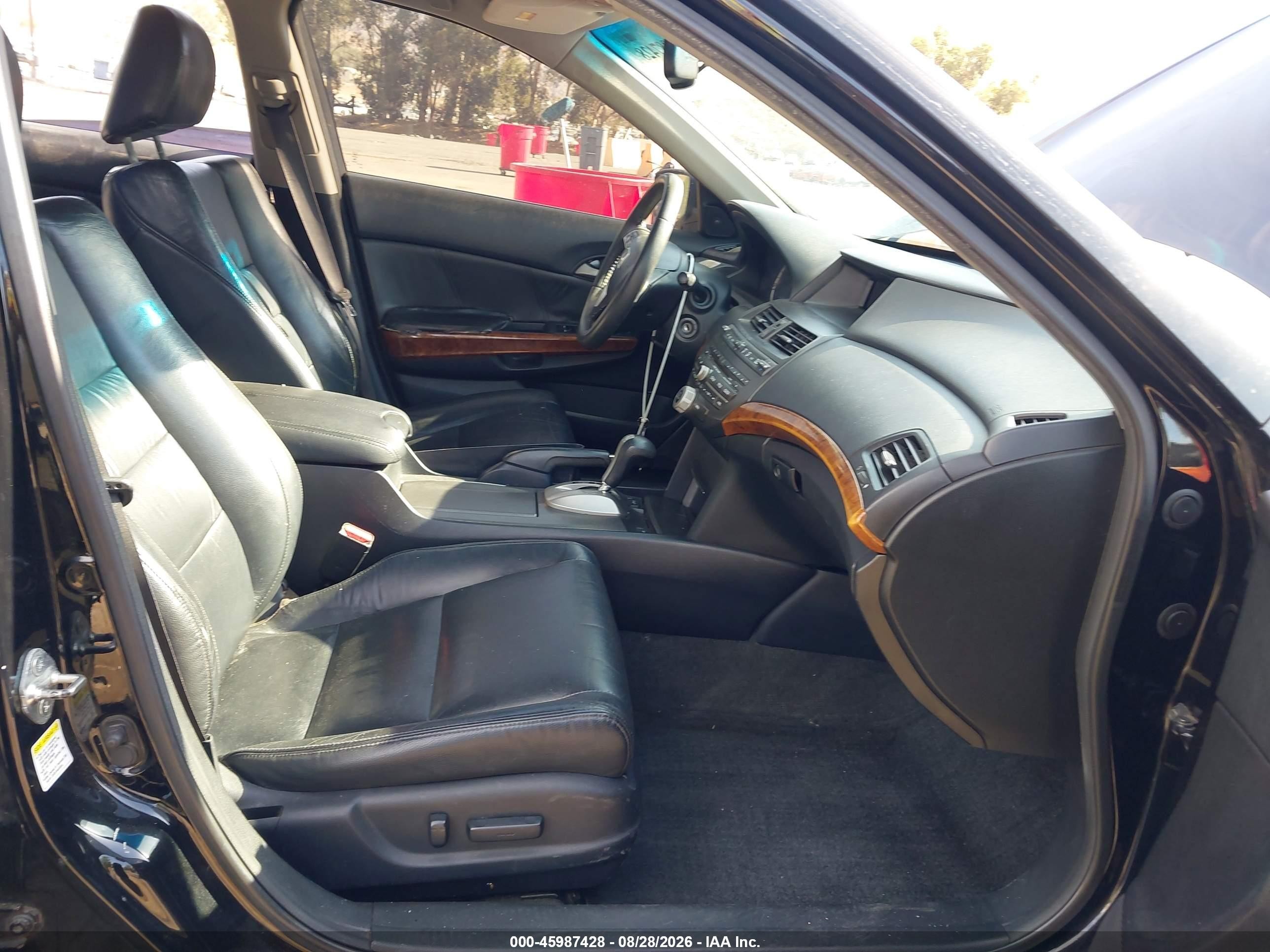 2012 Honda Accord 2.4 Ex-l Black vin: 1HGCP2F84CA120689