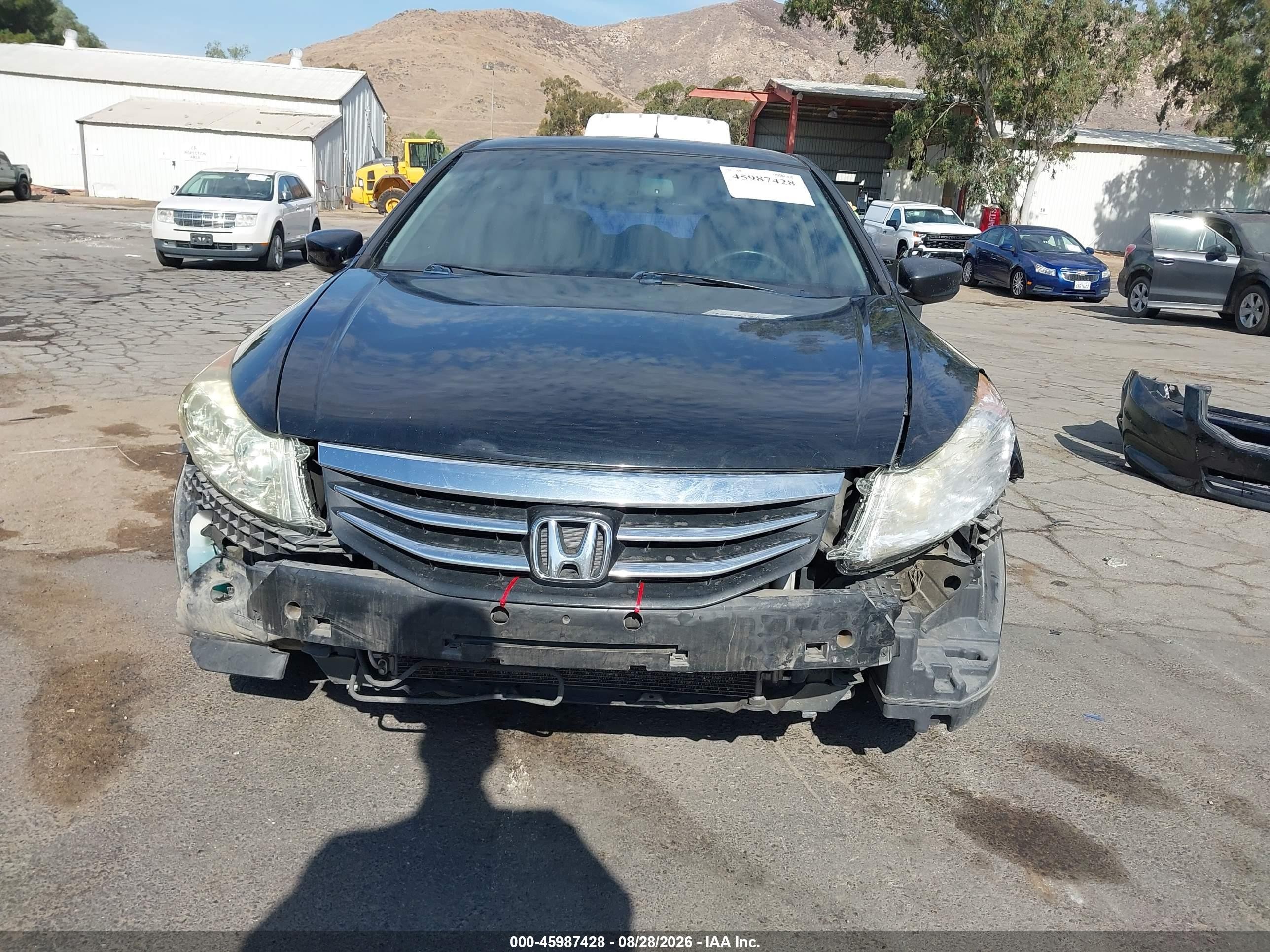 2012 Honda Accord 2.4 Ex-l Black vin: 1HGCP2F84CA120689