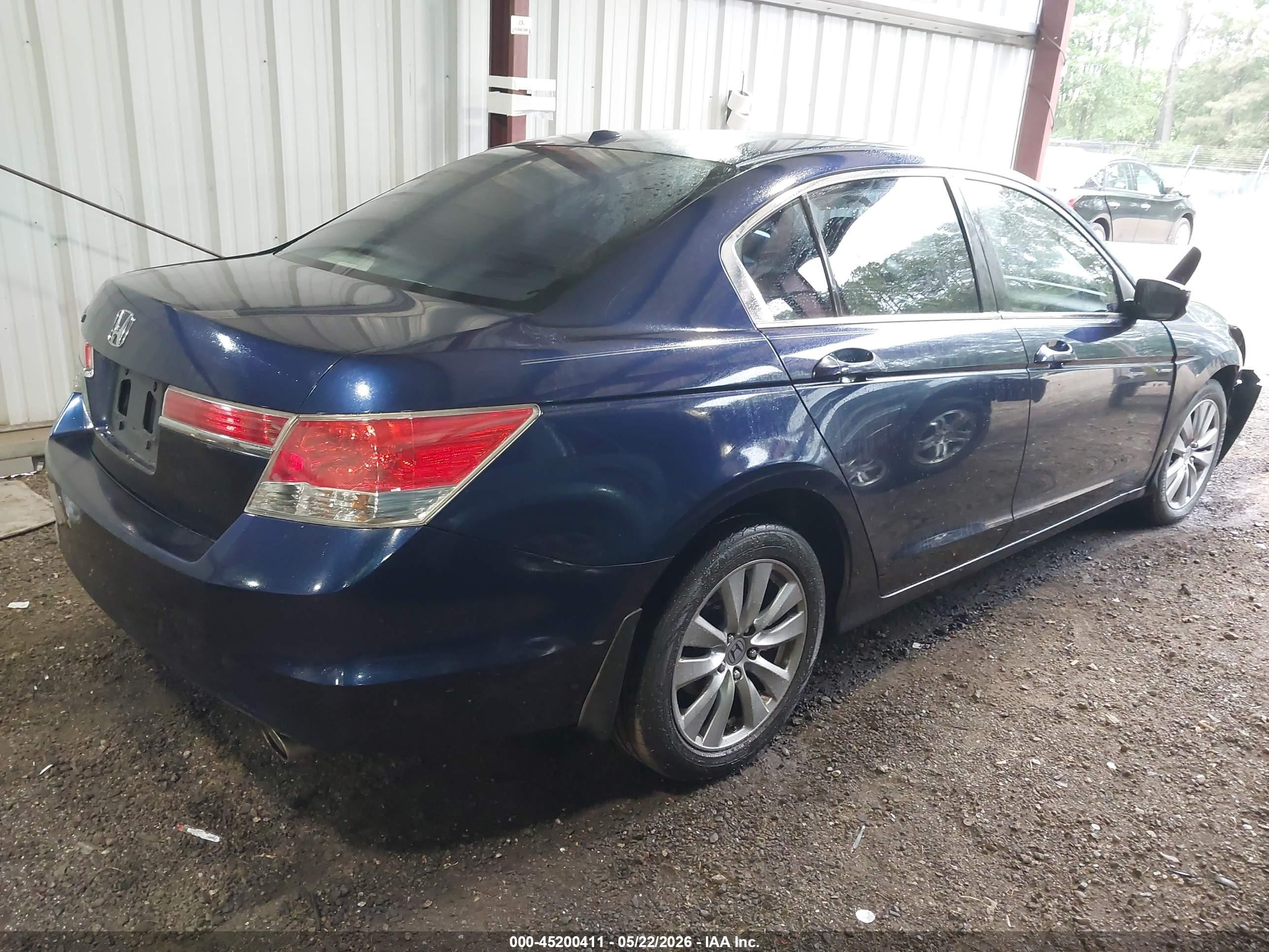 2012 Honda Accord 2.4 Ex-l Blue vin: 1HGCP2F84CA132826