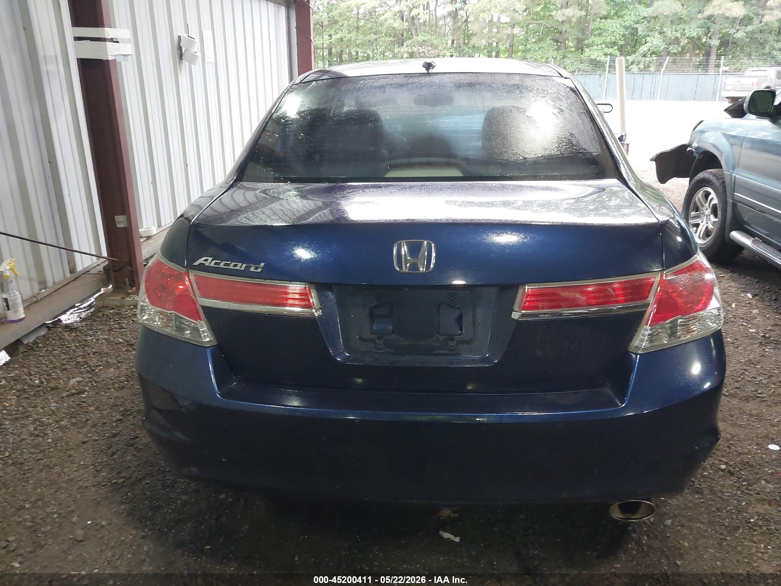 2012 Honda Accord 2.4 Ex-l Blue vin: 1HGCP2F84CA132826