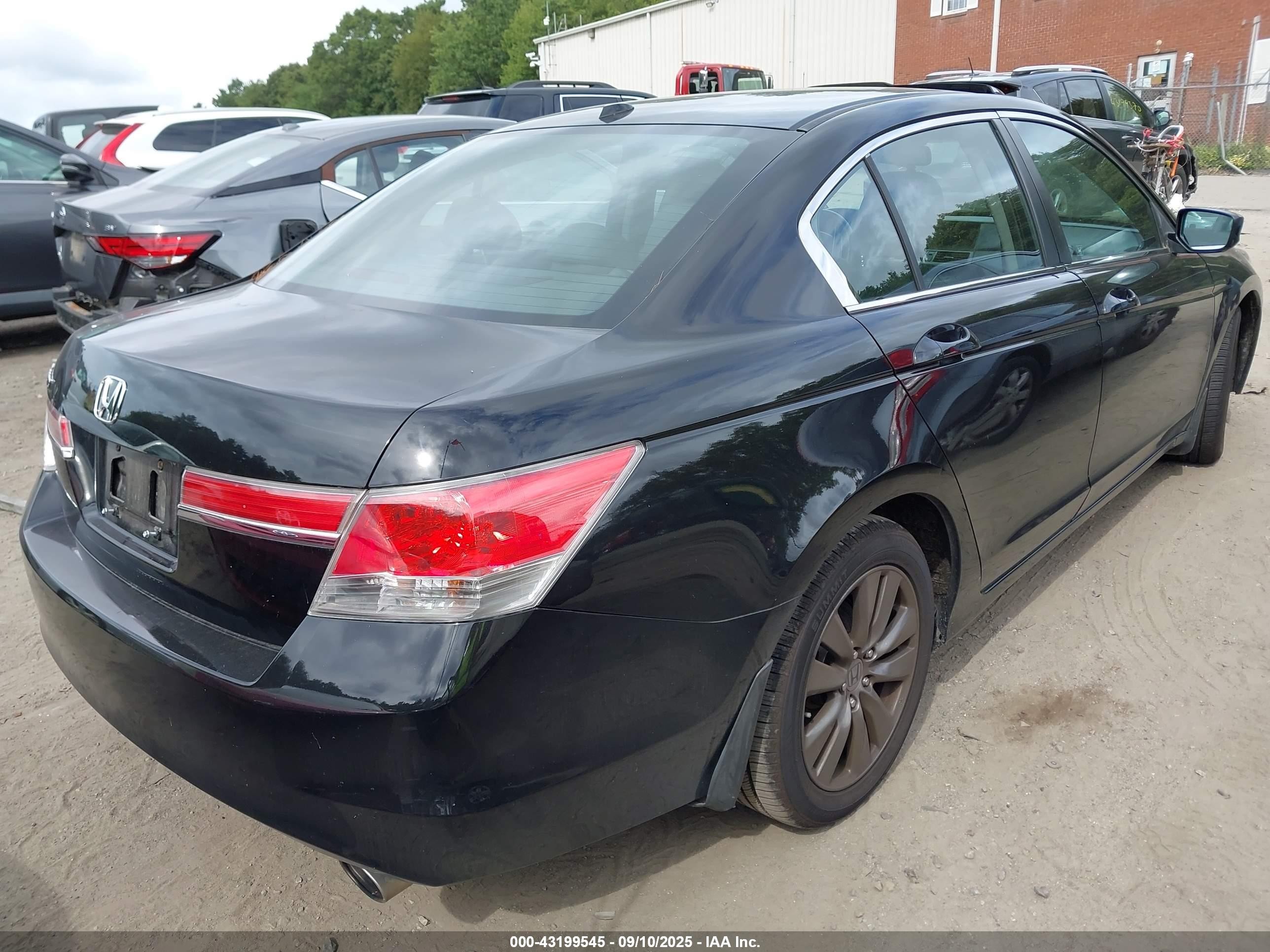 2012 Honda Accord Sdn 2.4 Ex-l/ex-l Black vin: 1HGCP2F84CA136150