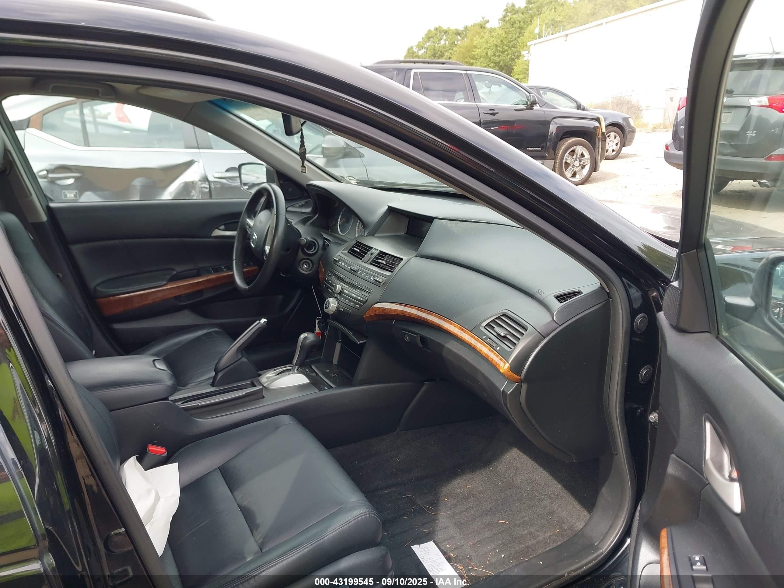 2012 Honda Accord Sdn 2.4 Ex-l/ex-l Black vin: 1HGCP2F84CA136150