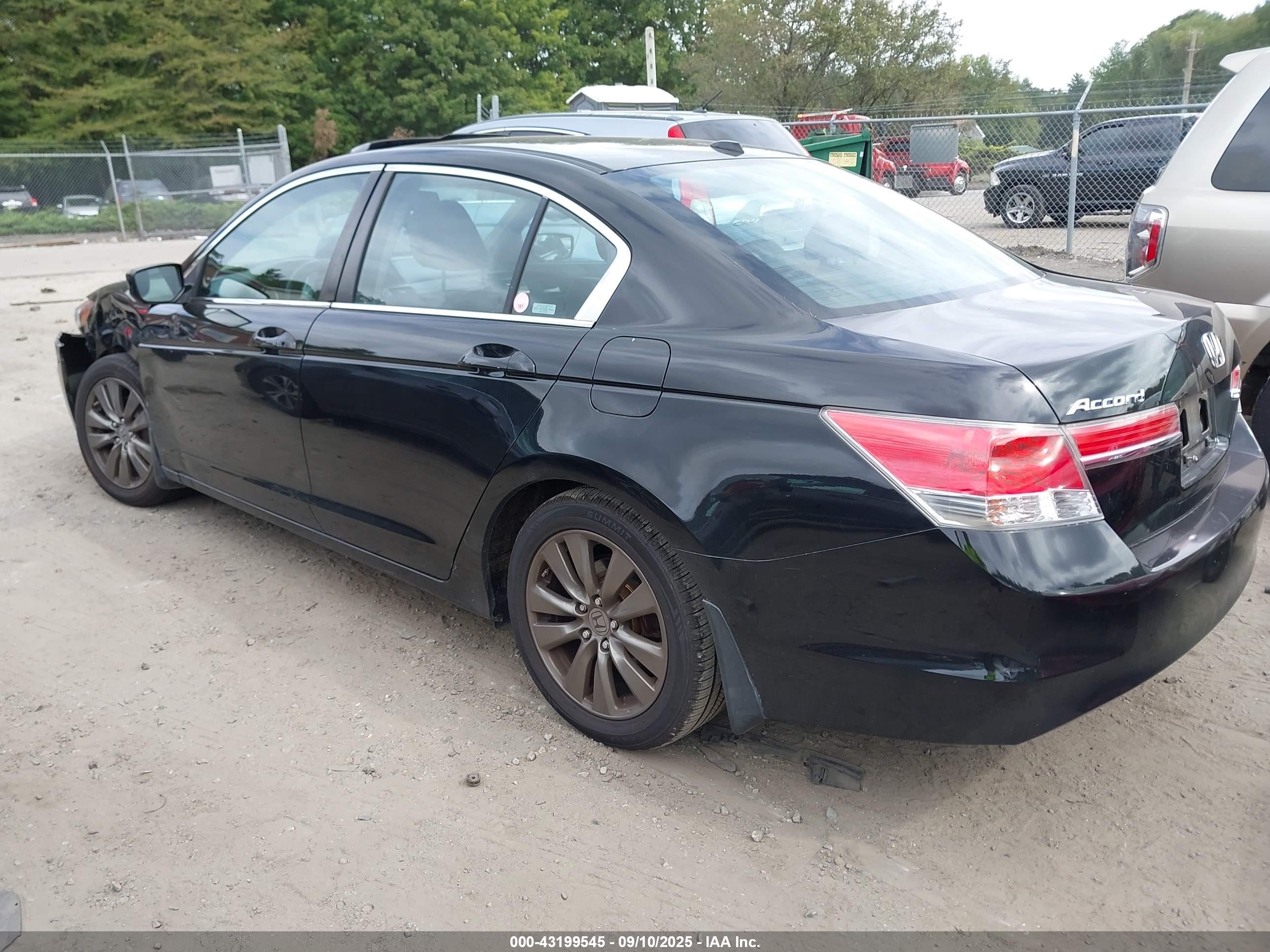 2012 Honda Accord Sdn 2.4 Ex-l/ex-l Black vin: 1HGCP2F84CA136150