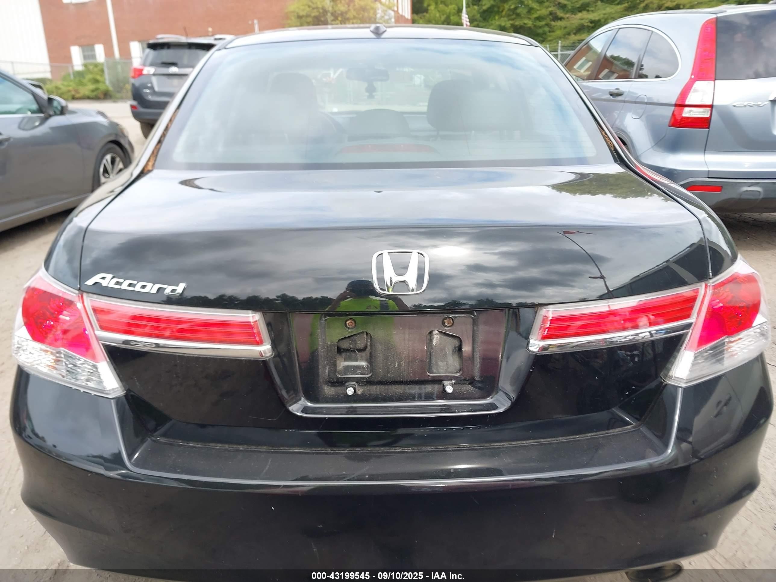 2012 Honda Accord Sdn 2.4 Ex-l/ex-l Black vin: 1HGCP2F84CA136150