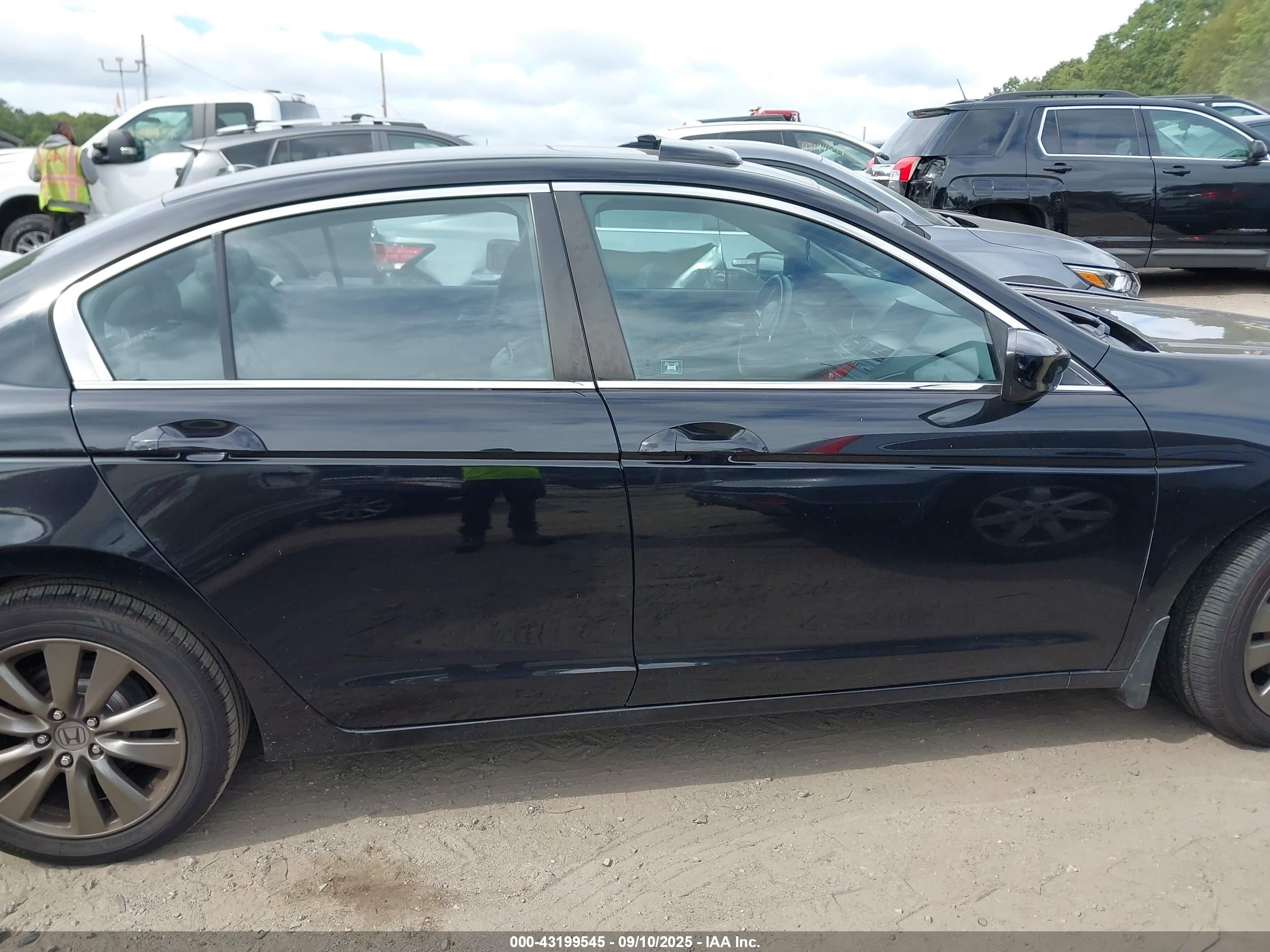 2012 Honda Accord Sdn 2.4 Ex-l/ex-l Black vin: 1HGCP2F84CA136150