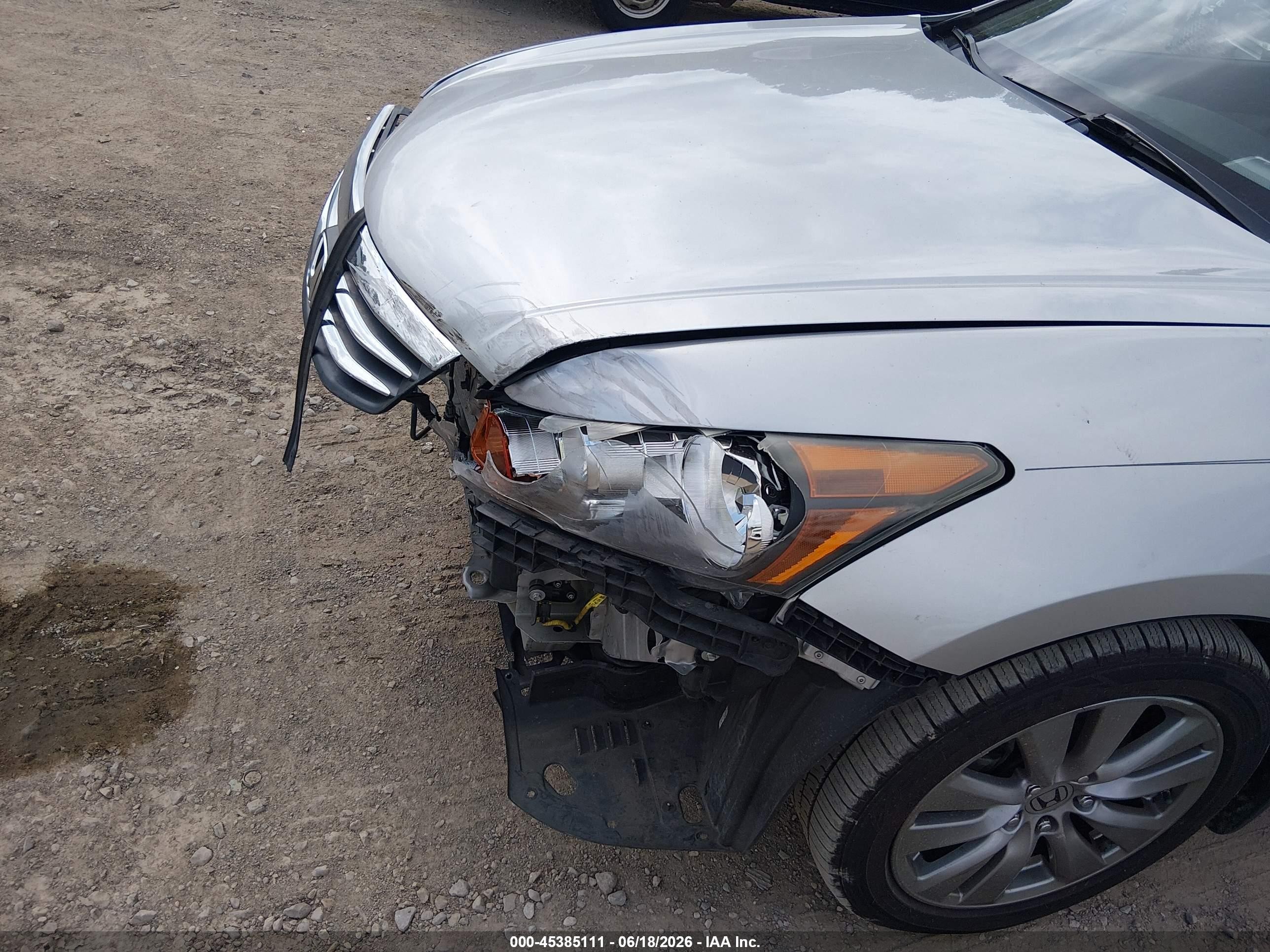 2012 Honda Accord 2.4 Ex-l Silver vin: 1HGCP2F84CA137783