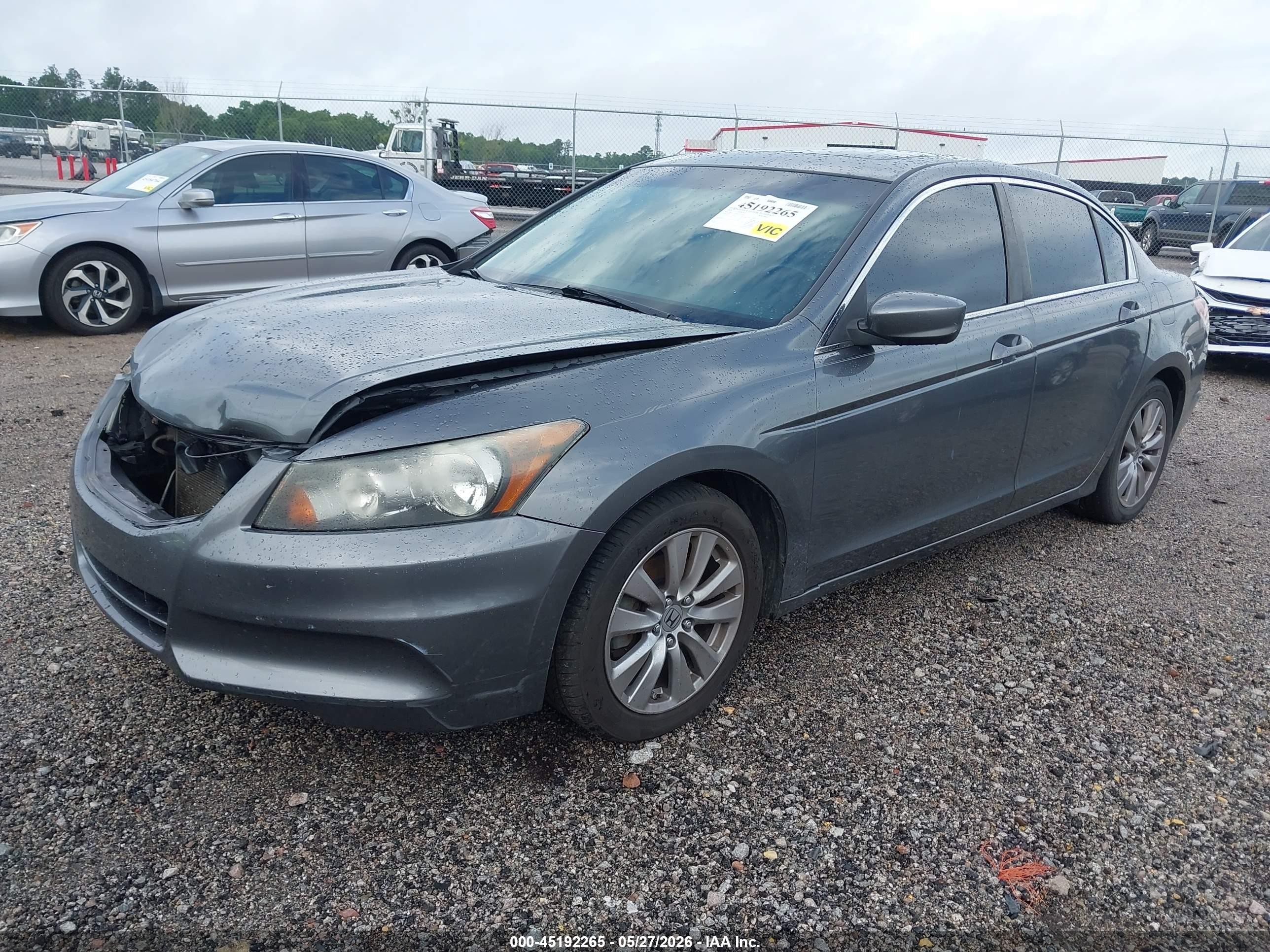 2012 Honda Accord 2.4 Ex-l Gray vin: 1HGCP2F84CA143194