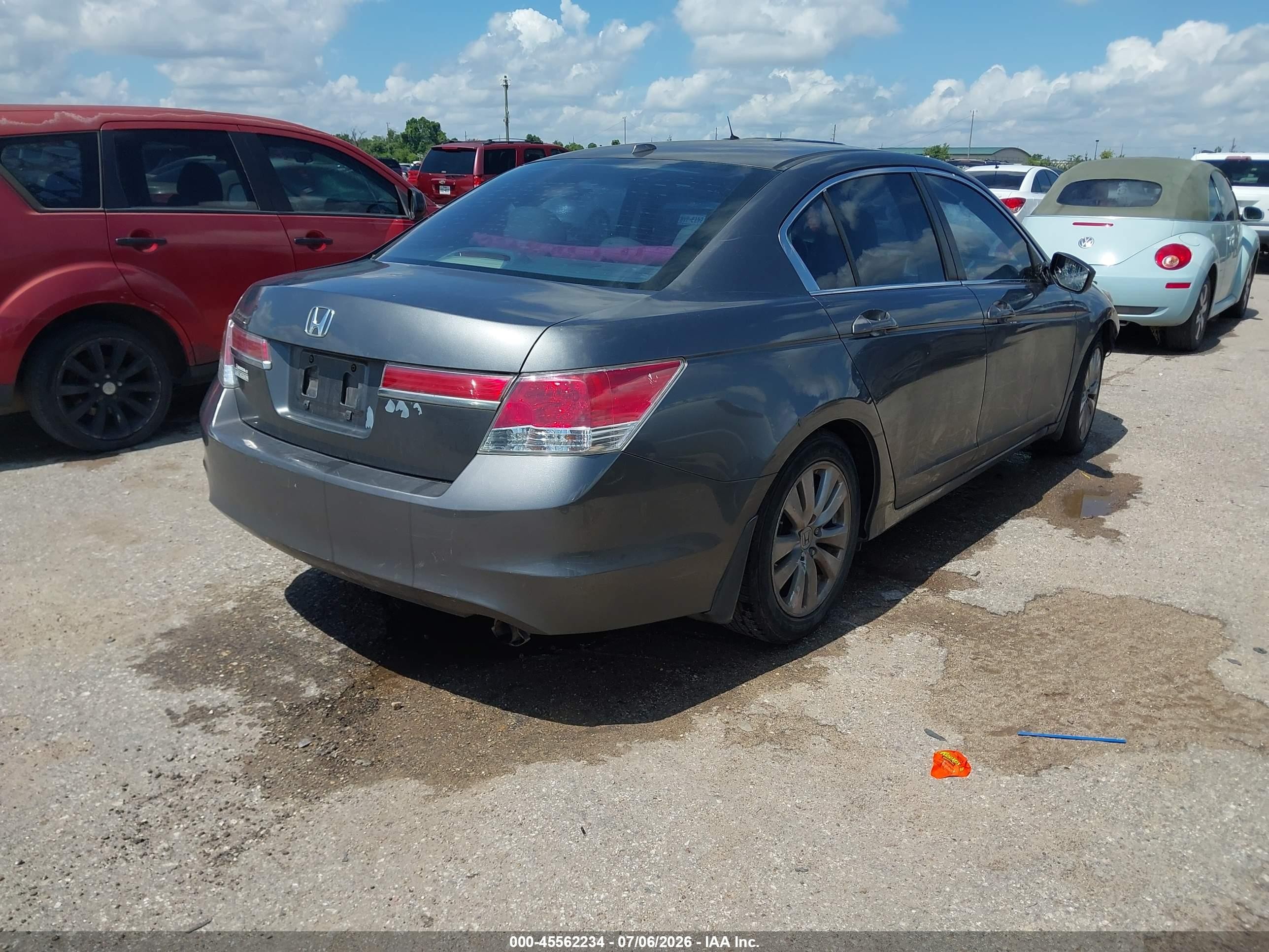 2012 Honda Accord 2.4 Ex-l Gray vin: 1HGCP2F84CA173067