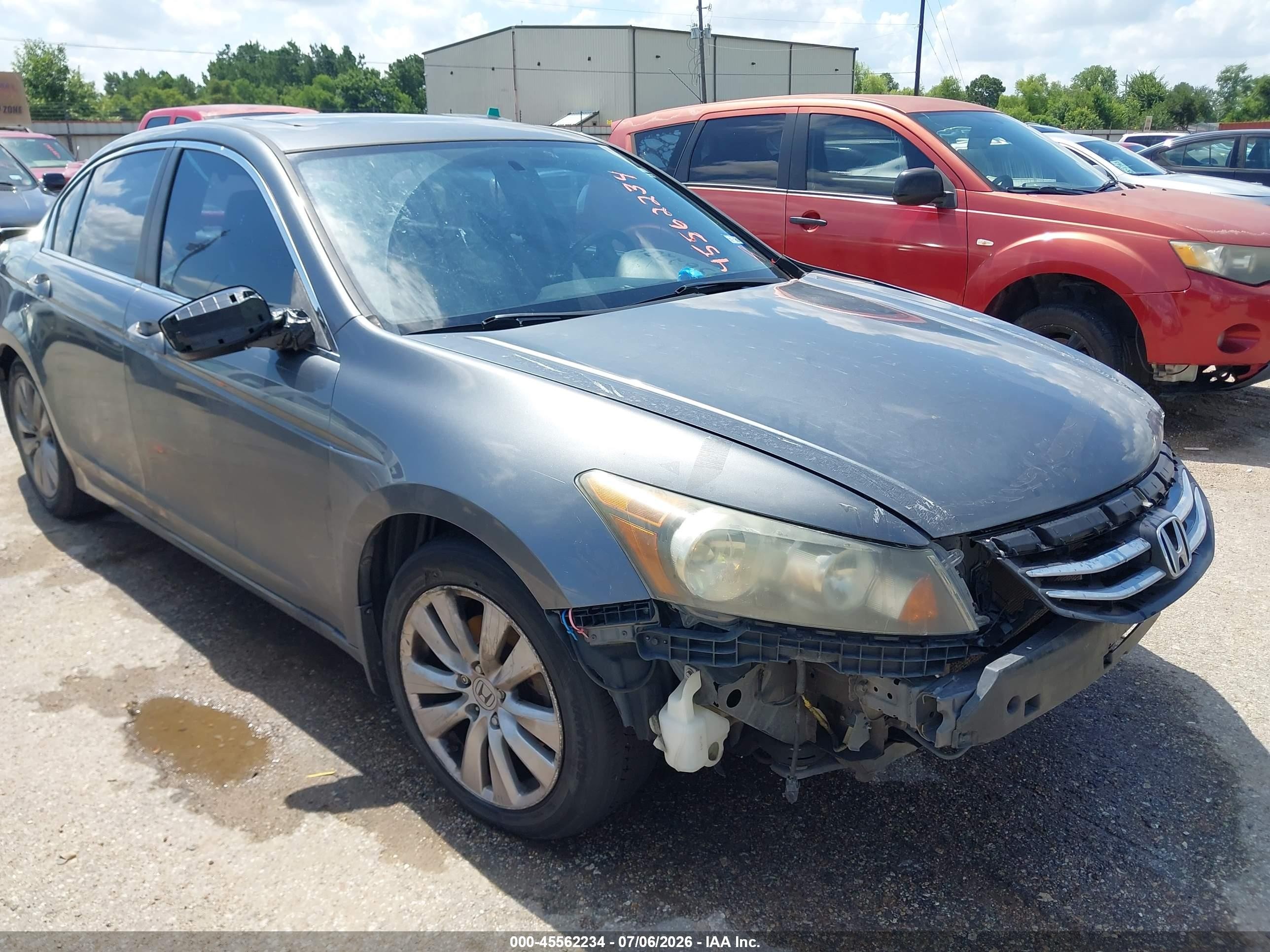 2012 Honda Accord 2.4 Ex-l Gray vin: 1HGCP2F84CA173067