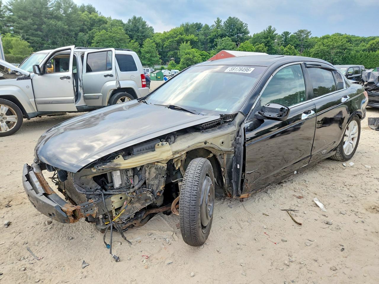 2012 Honda Accord Exl Black vin: 1HGCP2F84CA210246
