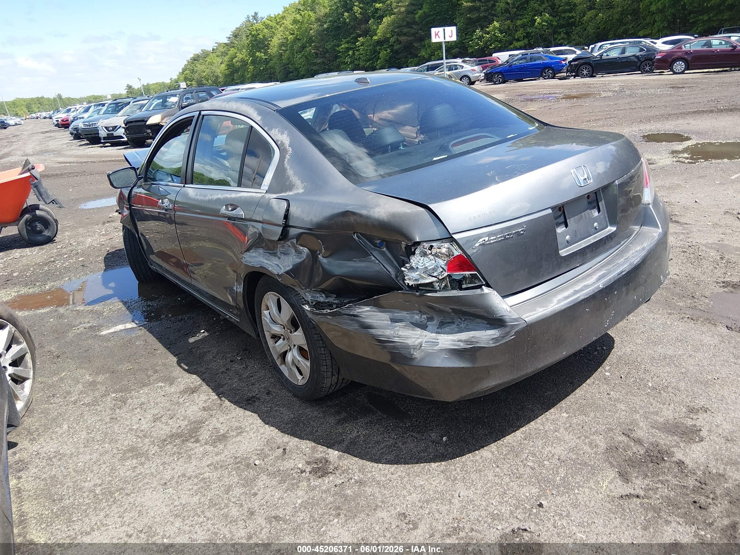 2010 Honda Accord 2.4 Ex-l Gray vin: 1HGCP2F85AA003510