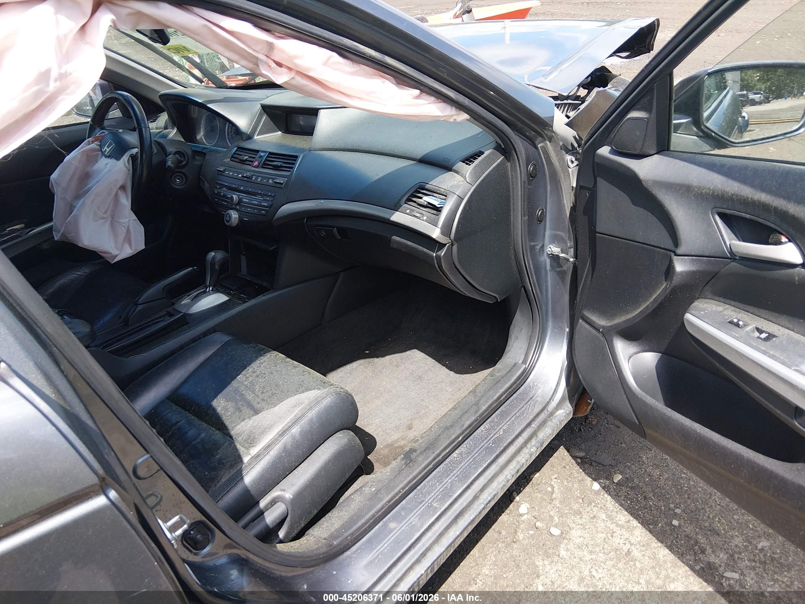2010 Honda Accord 2.4 Ex-l Gray vin: 1HGCP2F85AA003510