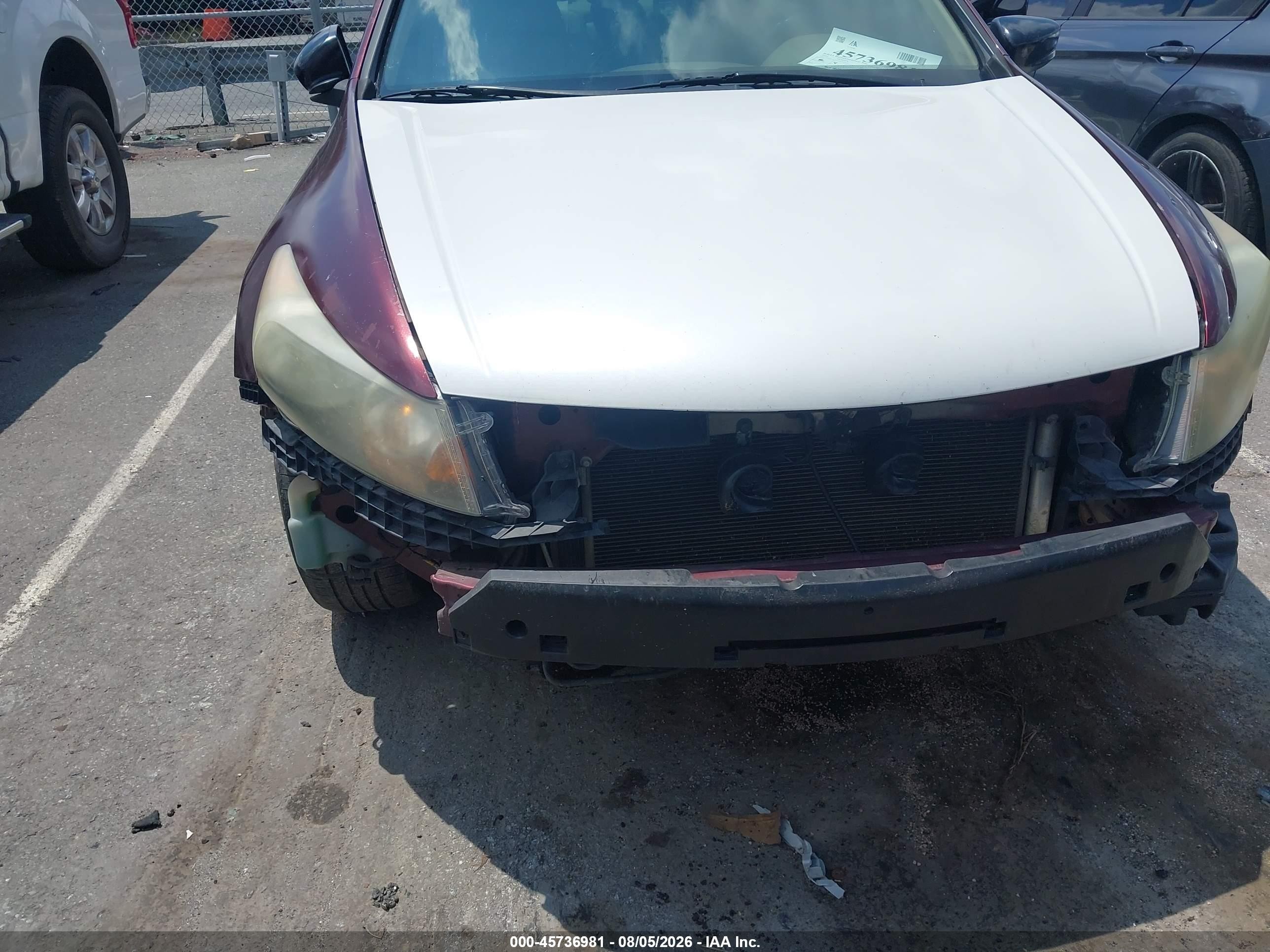2010 Honda Accord 2.4 Ex-l Бордовый vin: 1HGCP2F85AA025247