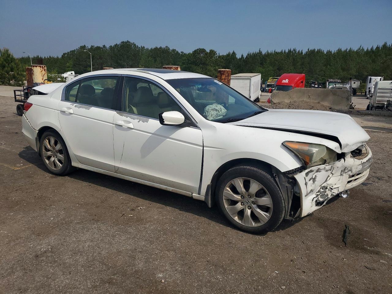 2010 Honda Accord Exl White vin: 1HGCP2F85AA033073