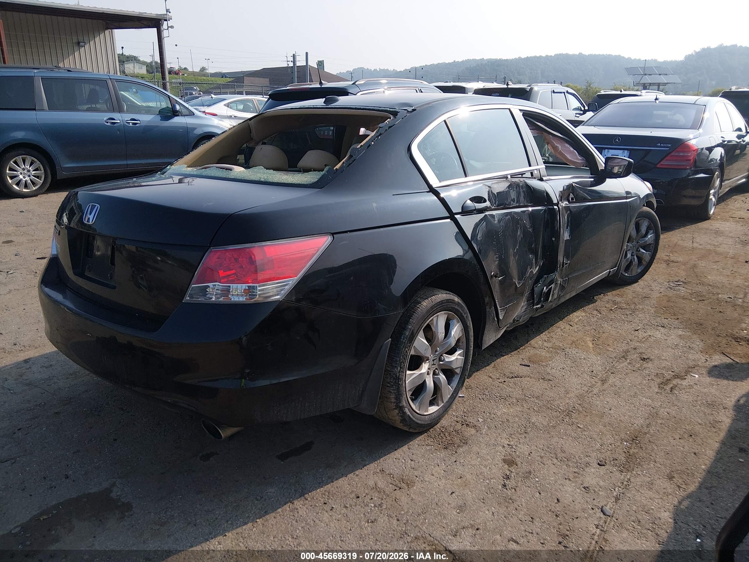 2010 Honda Accord 2.4 Ex-l Black vin: 1HGCP2F85AA037172