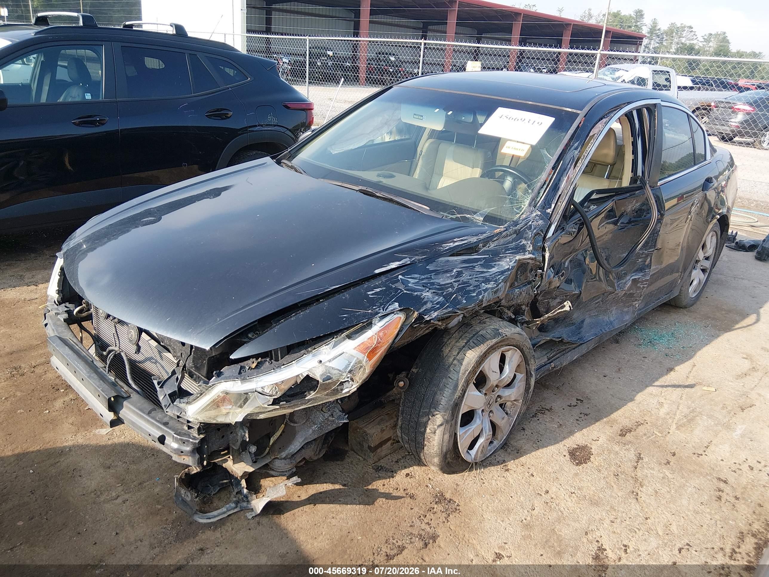 2010 Honda Accord 2.4 Ex-l Black vin: 1HGCP2F85AA037172
