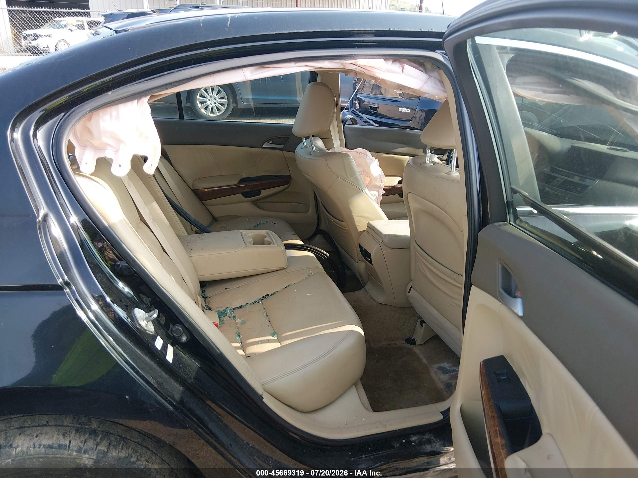 2010 Honda Accord 2.4 Ex-l Black vin: 1HGCP2F85AA037172