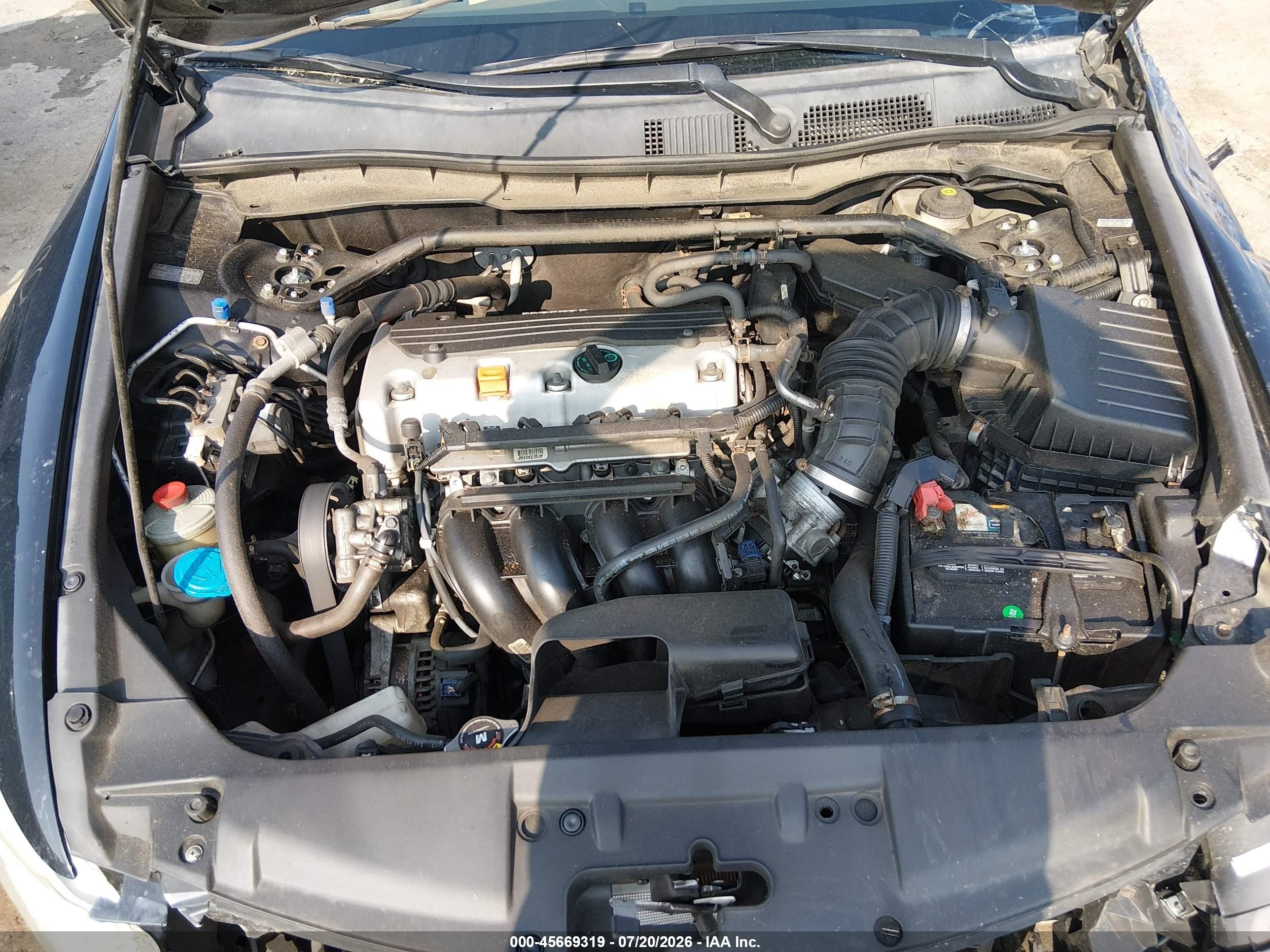 2010 Honda Accord 2.4 Ex-l Black vin: 1HGCP2F85AA037172
