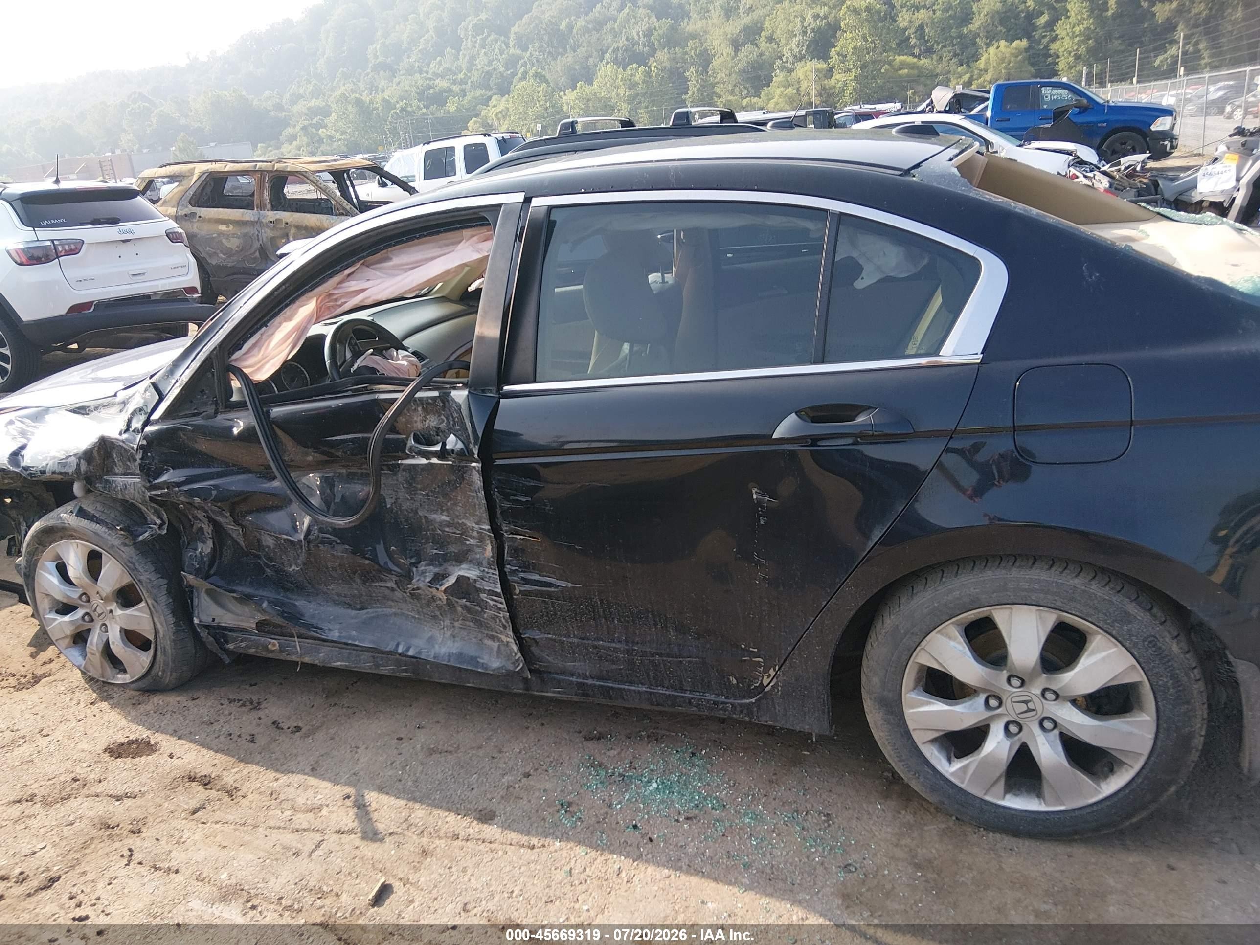 2010 Honda Accord 2.4 Ex-l Black vin: 1HGCP2F85AA037172