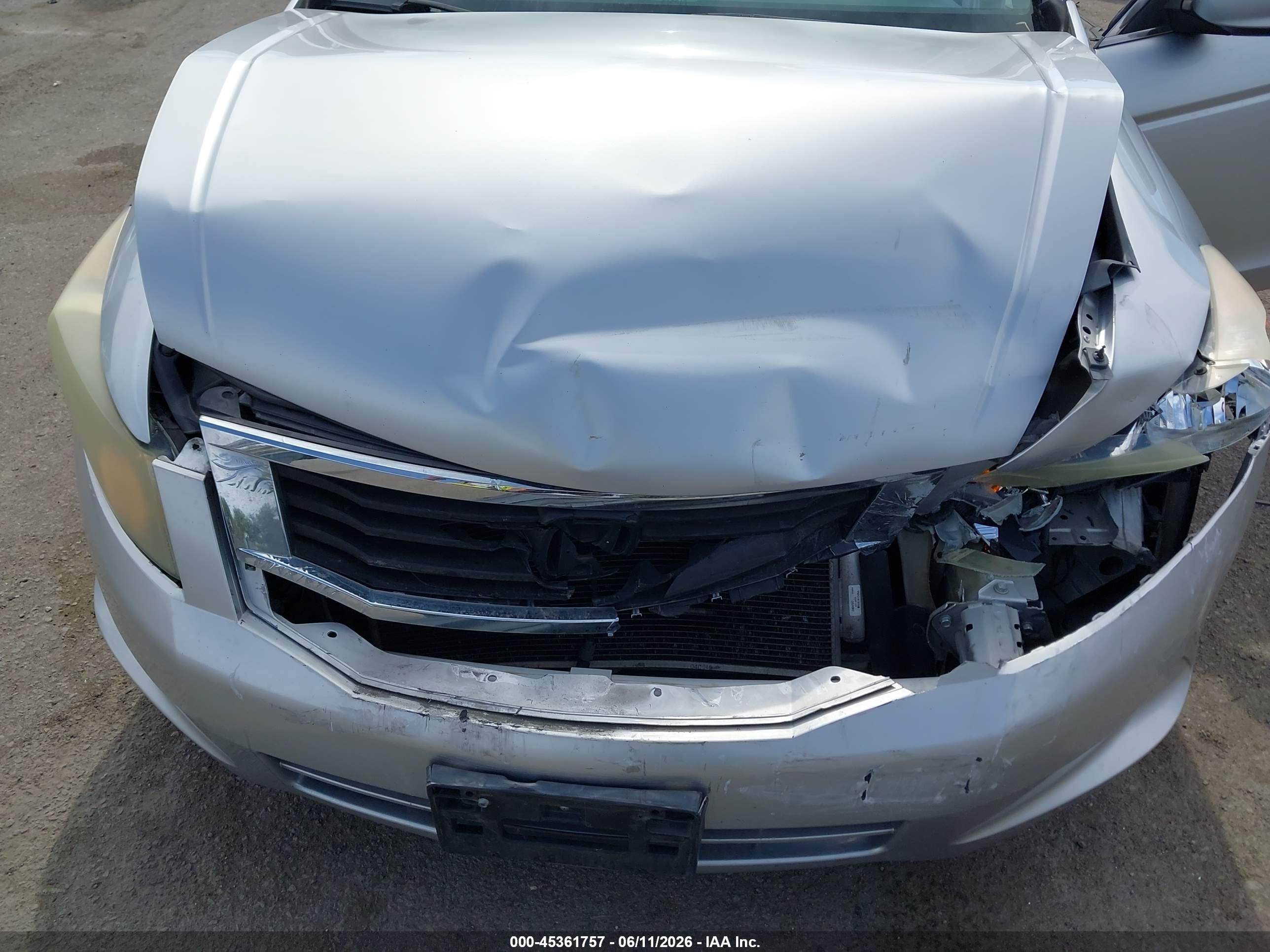 2010 Honda Accord 2.4 Ex-l Серебряный vin: 1HGCP2F85AA075923