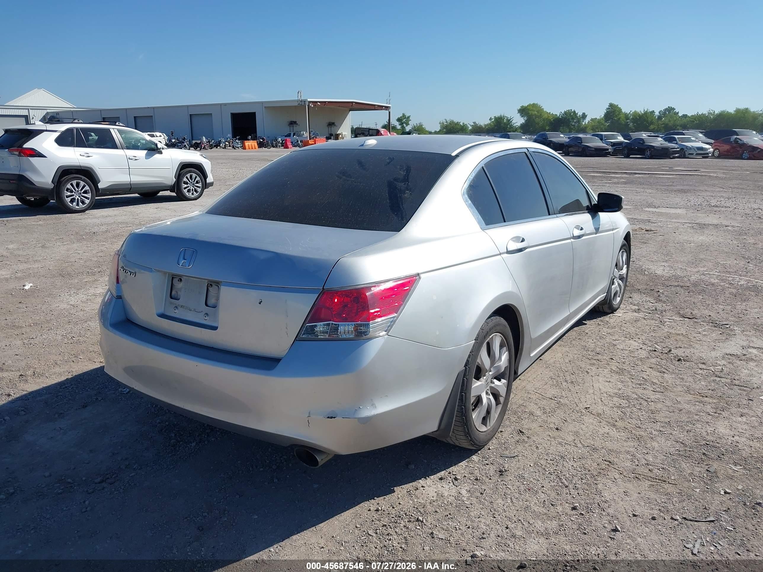 2010 Honda Accord 2.4 Ex-l Silver vin: 1HGCP2F85AA108614