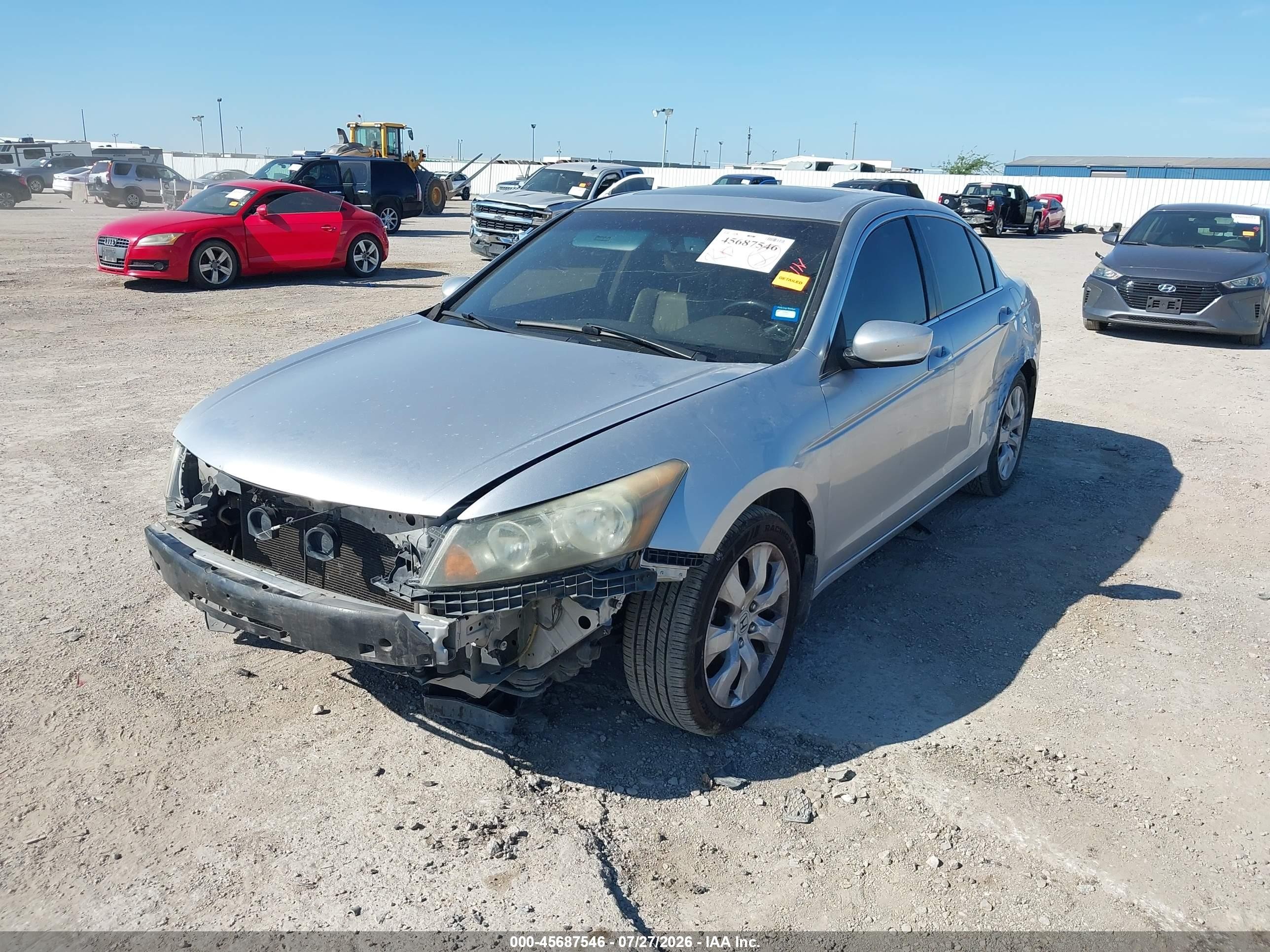 2010 Honda Accord 2.4 Ex-l Silver vin: 1HGCP2F85AA108614