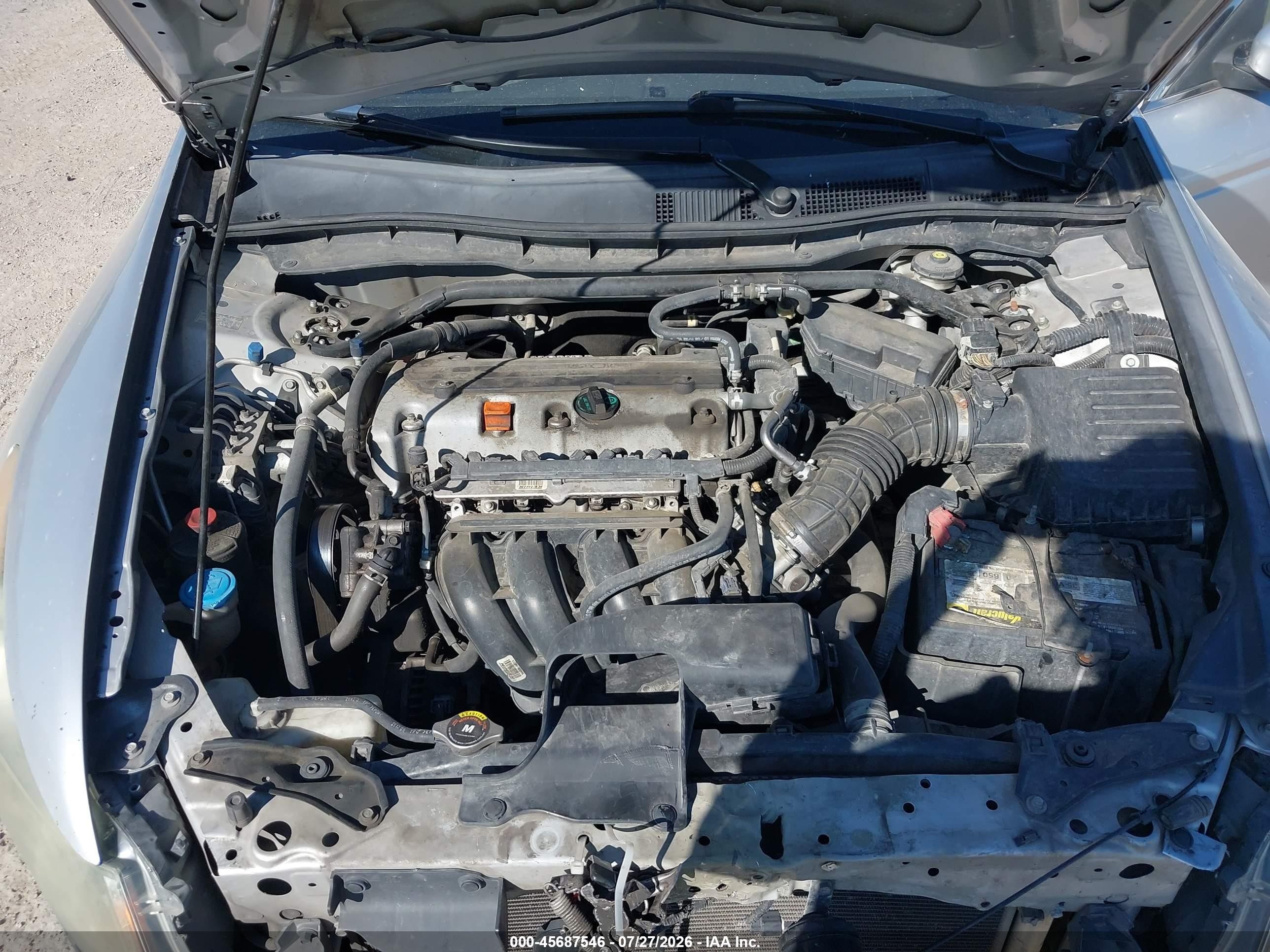 2010 Honda Accord 2.4 Ex-l Silver vin: 1HGCP2F85AA108614