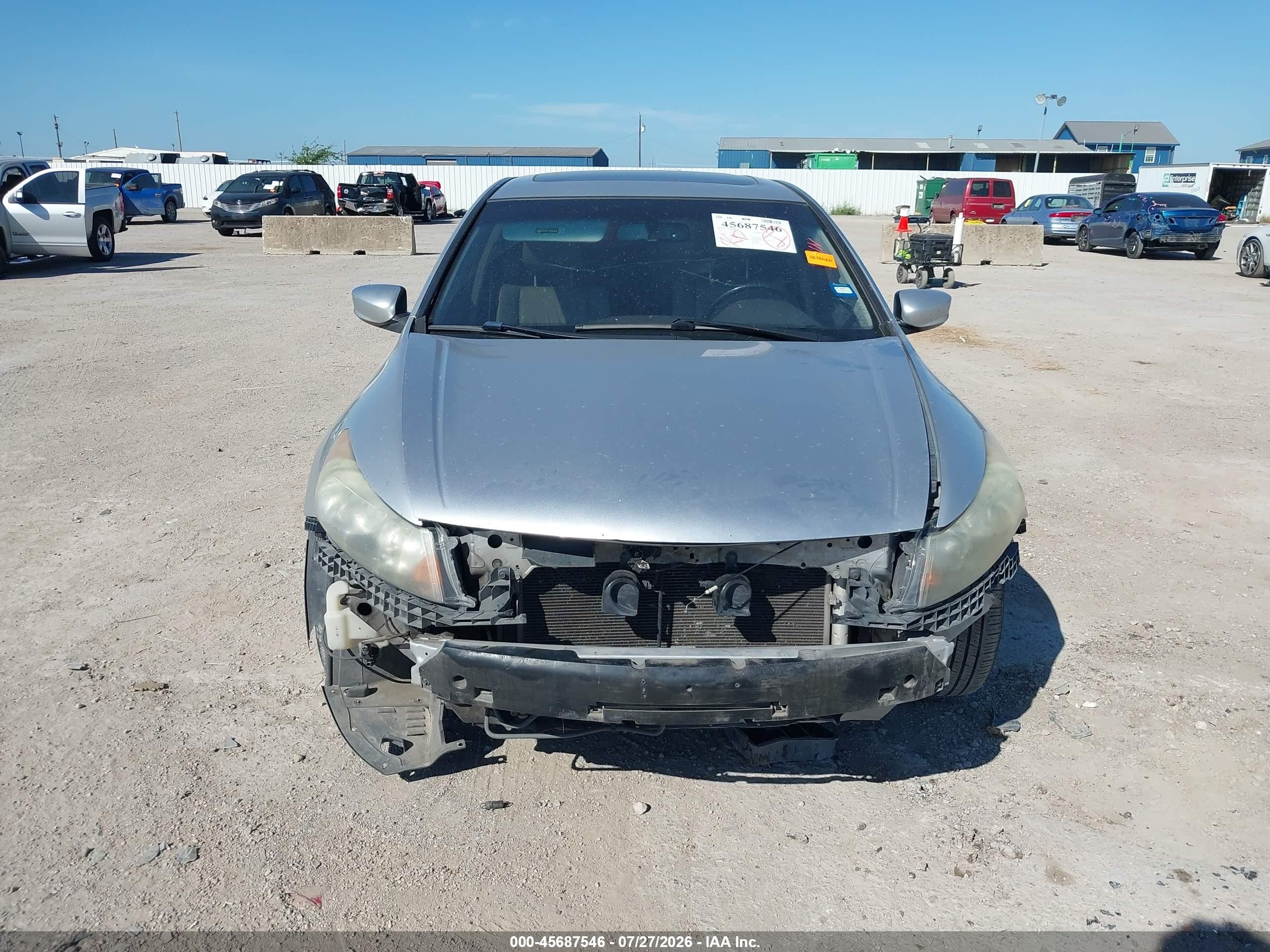 2010 Honda Accord 2.4 Ex-l Silver vin: 1HGCP2F85AA108614