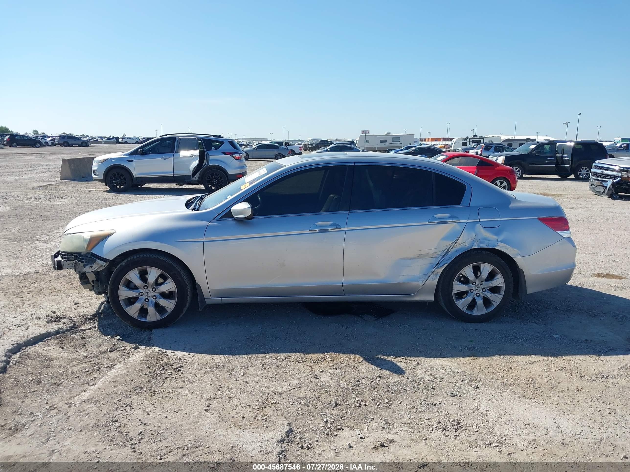 2010 Honda Accord 2.4 Ex-l Silver vin: 1HGCP2F85AA108614