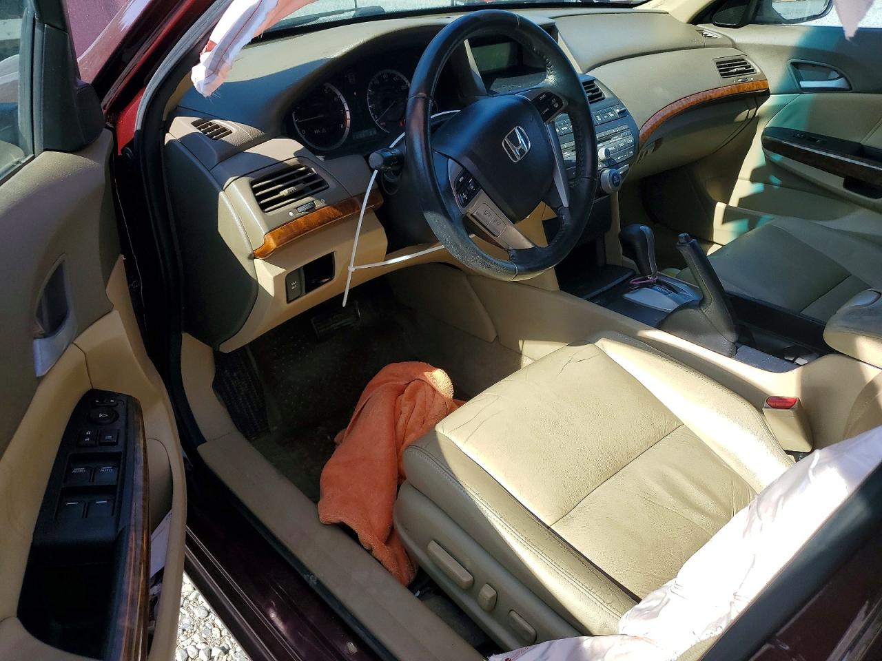 2010 Honda Accord Exl Burgundy vin: 1HGCP2F85AA165878