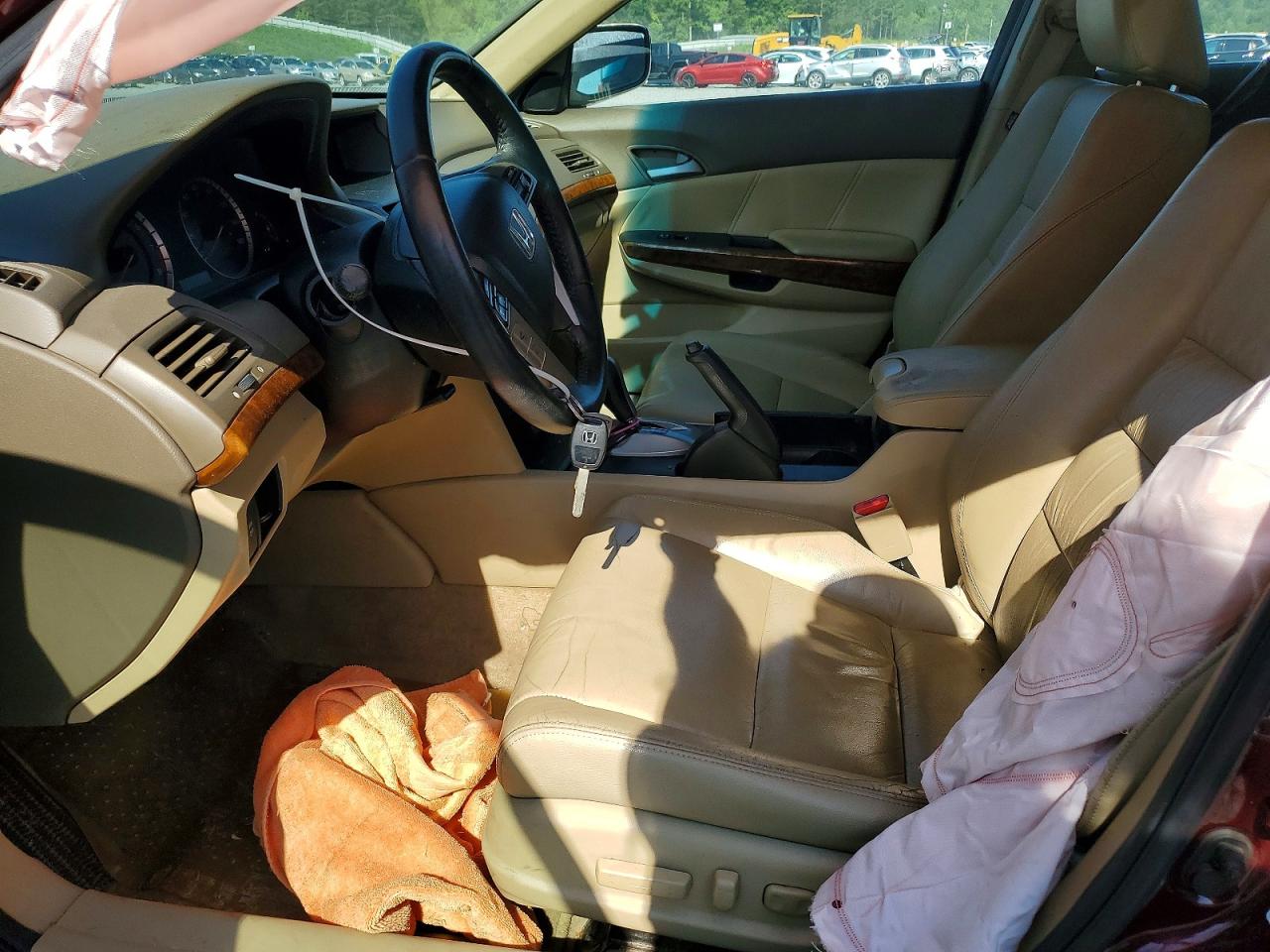 2010 Honda Accord Exl Burgundy vin: 1HGCP2F85AA165878
