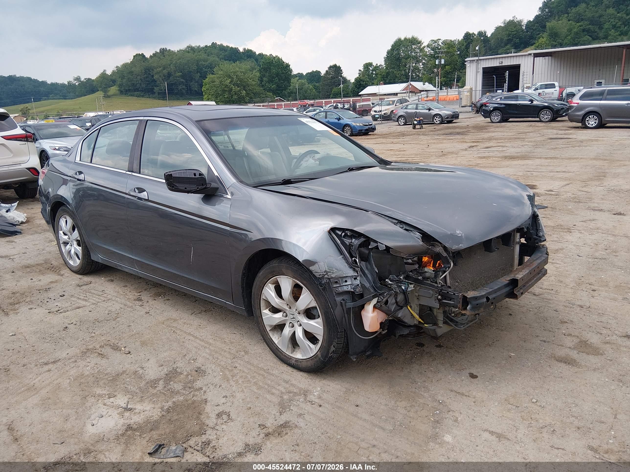 2010 Honda Accord 2.4 Ex-l Gray vin: 1HGCP2F85AA184351