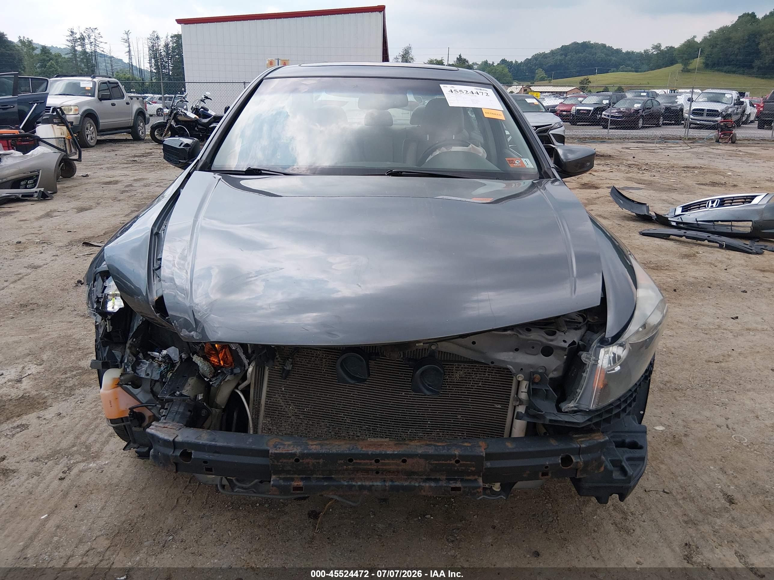2010 Honda Accord 2.4 Ex-l Серый vin: 1HGCP2F85AA184351