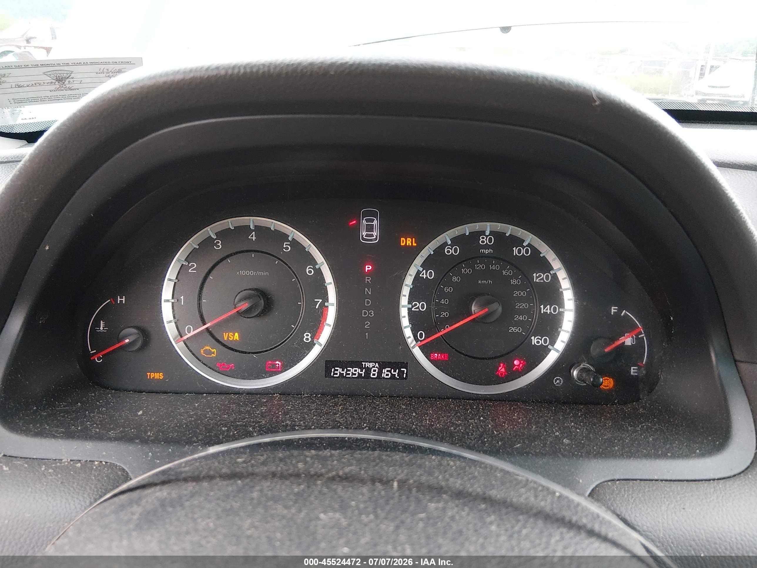 2010 Honda Accord 2.4 Ex-l Серый vin: 1HGCP2F85AA184351