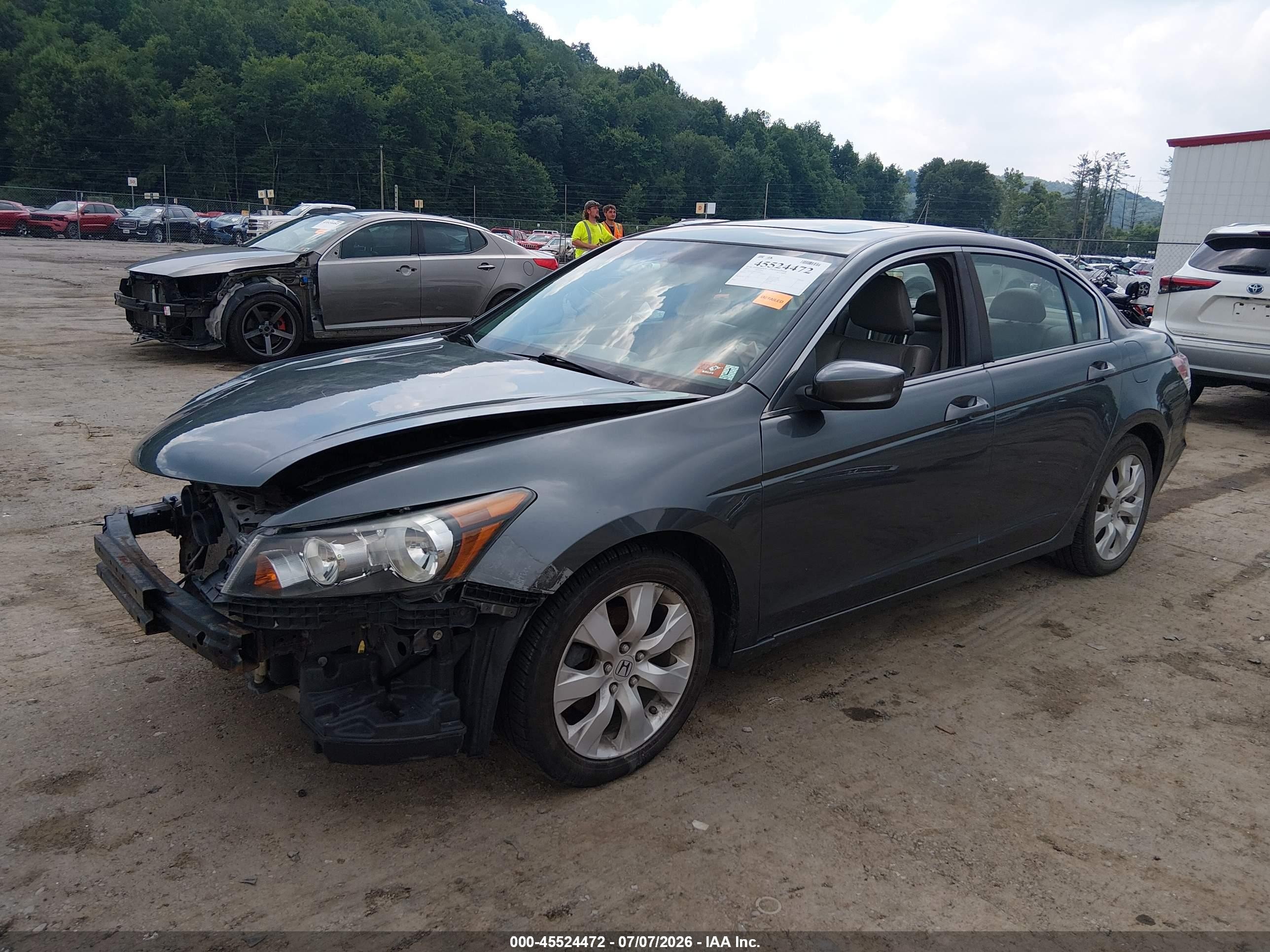 2010 Honda Accord 2.4 Ex-l Серый vin: 1HGCP2F85AA184351