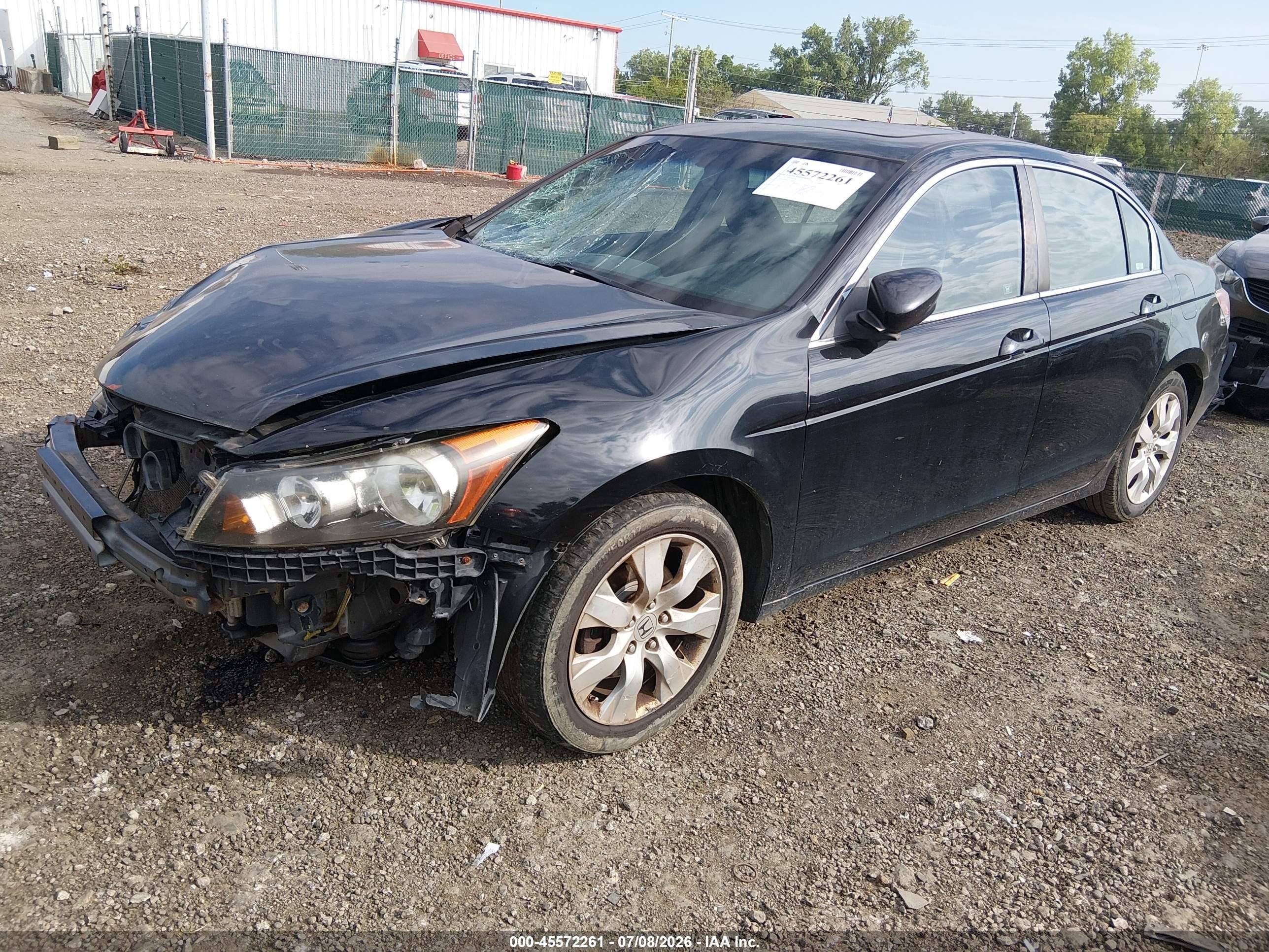 2010 Honda Accord 2.4 Ex-l Black vin: 1HGCP2F85AA194586