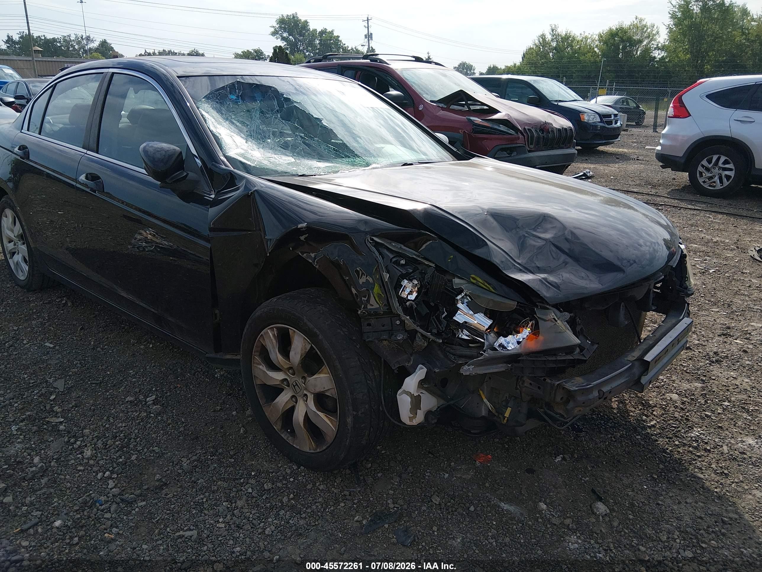 2010 Honda Accord 2.4 Ex-l Black vin: 1HGCP2F85AA194586