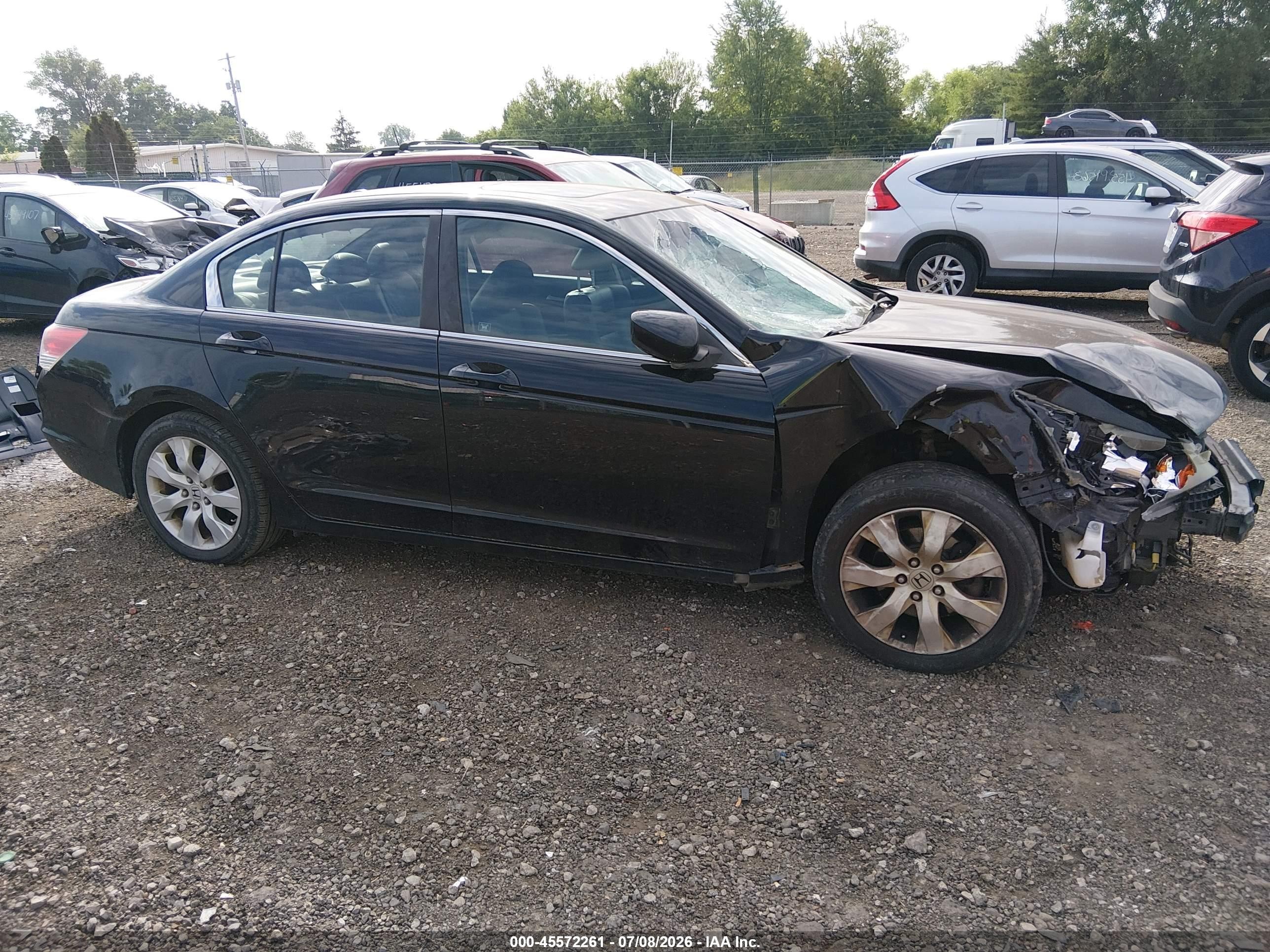 2010 Honda Accord 2.4 Ex-l Black vin: 1HGCP2F85AA194586