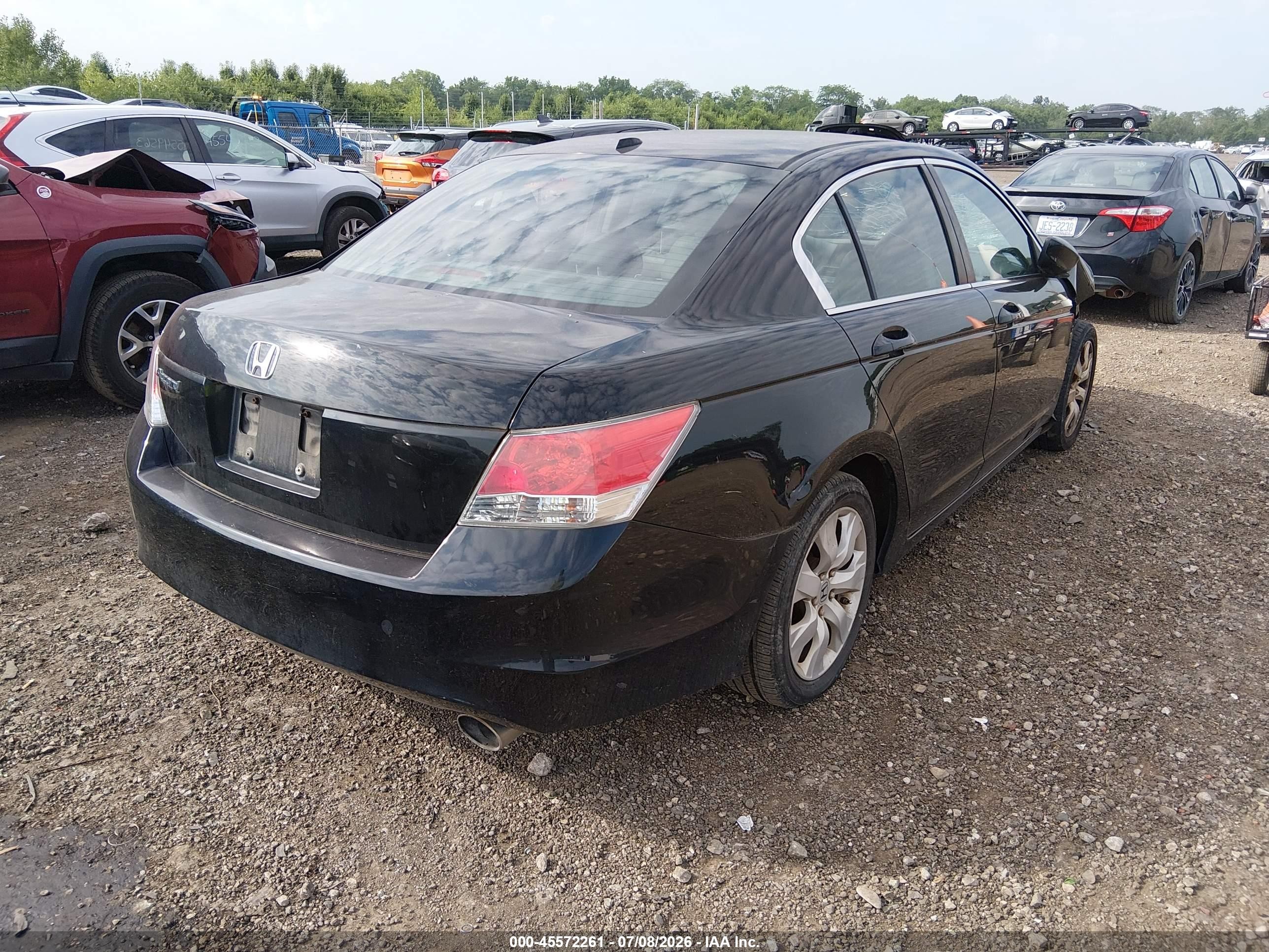 2010 Honda Accord 2.4 Ex-l Black vin: 1HGCP2F85AA194586