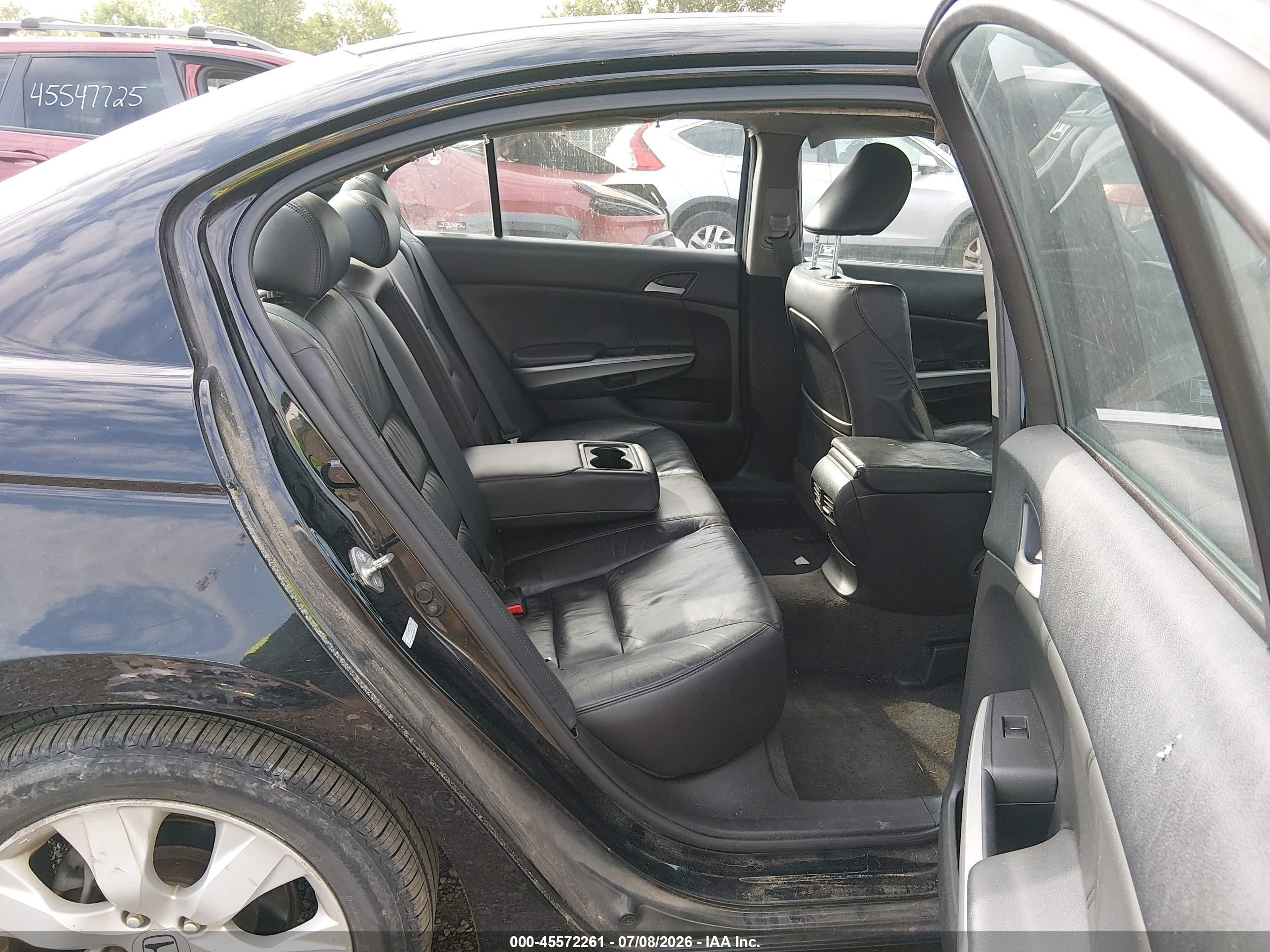 2010 Honda Accord 2.4 Ex-l Black vin: 1HGCP2F85AA194586