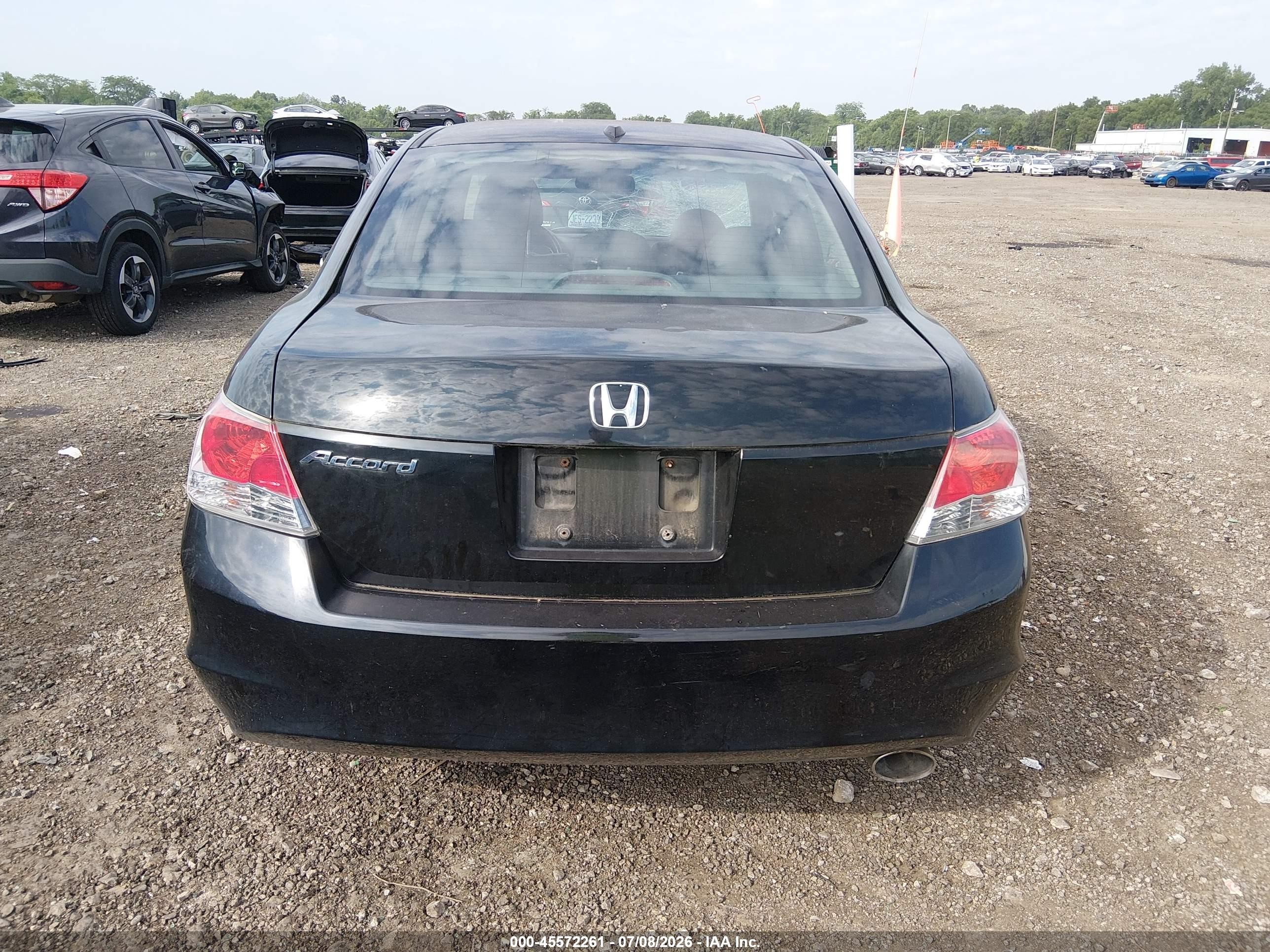 2010 Honda Accord 2.4 Ex-l Black vin: 1HGCP2F85AA194586