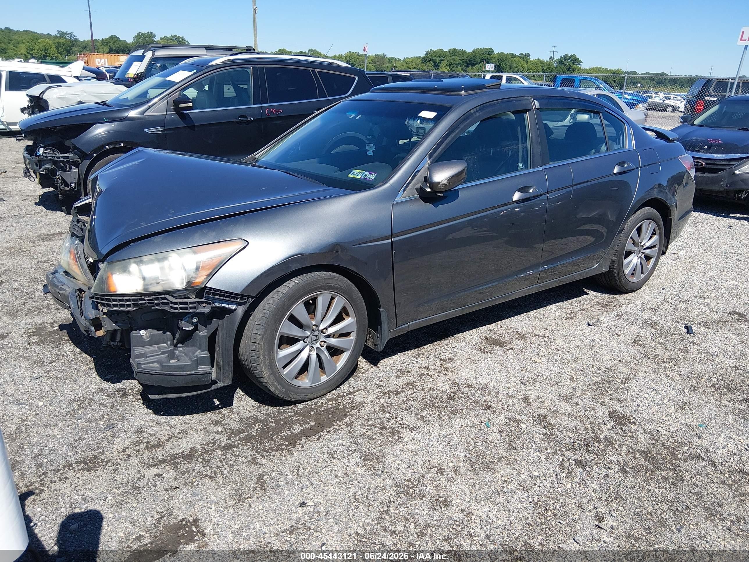 2011 Honda Accord 2.4 Ex-l Gray vin: 1HGCP2F85BA005372
