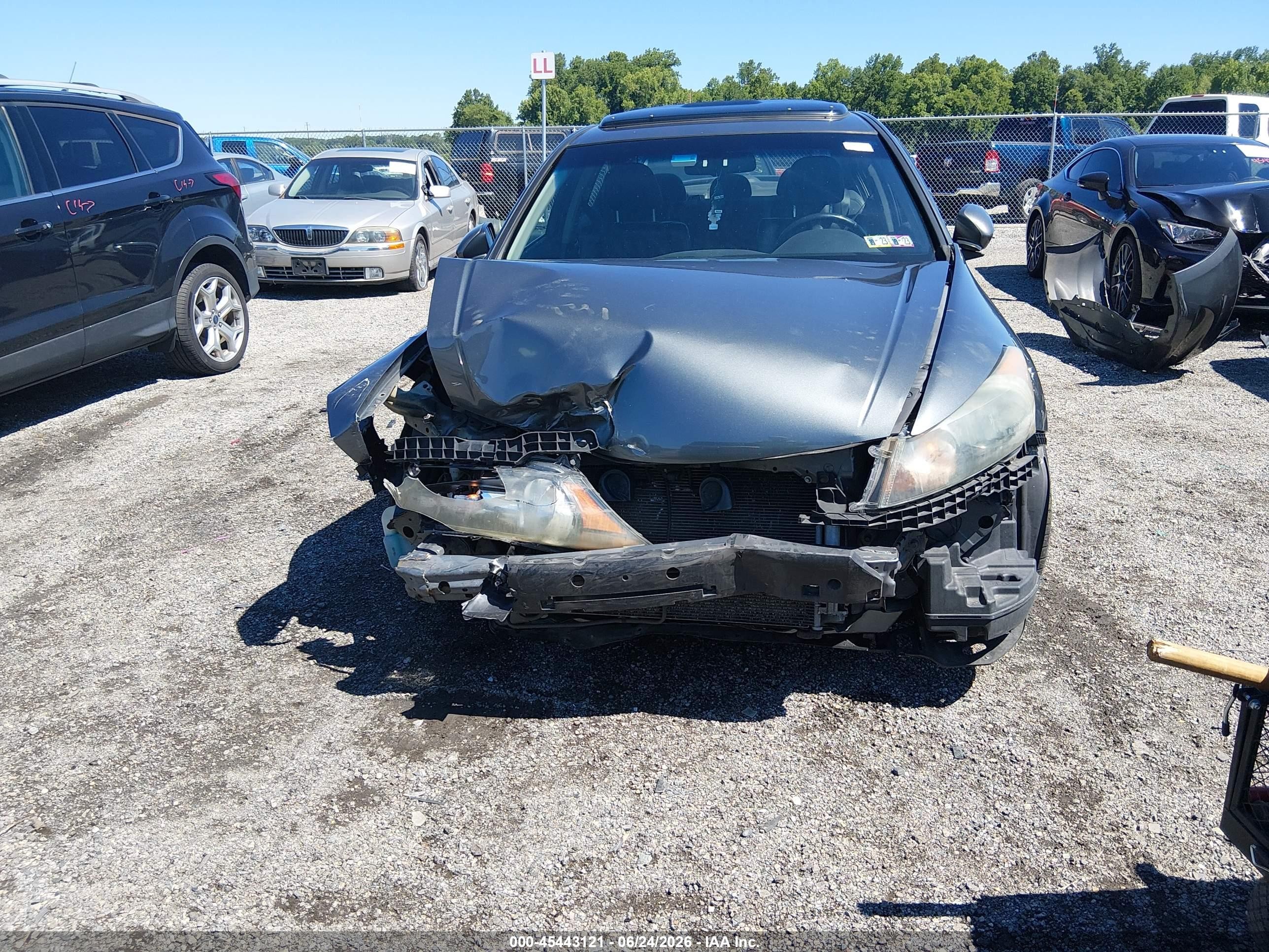 2011 Honda Accord 2.4 Ex-l Gray vin: 1HGCP2F85BA005372