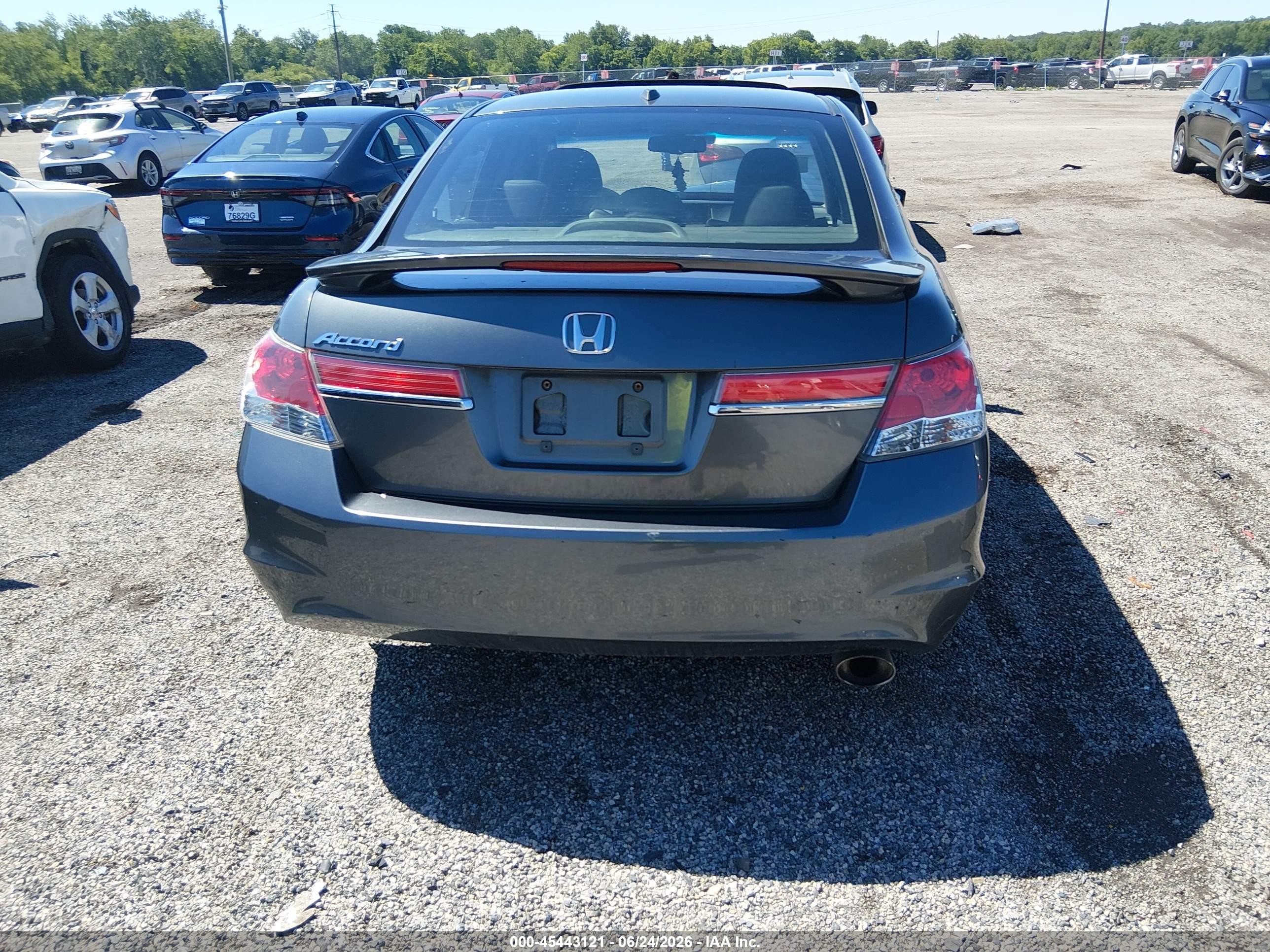 2011 Honda Accord 2.4 Ex-l Gray vin: 1HGCP2F85BA005372