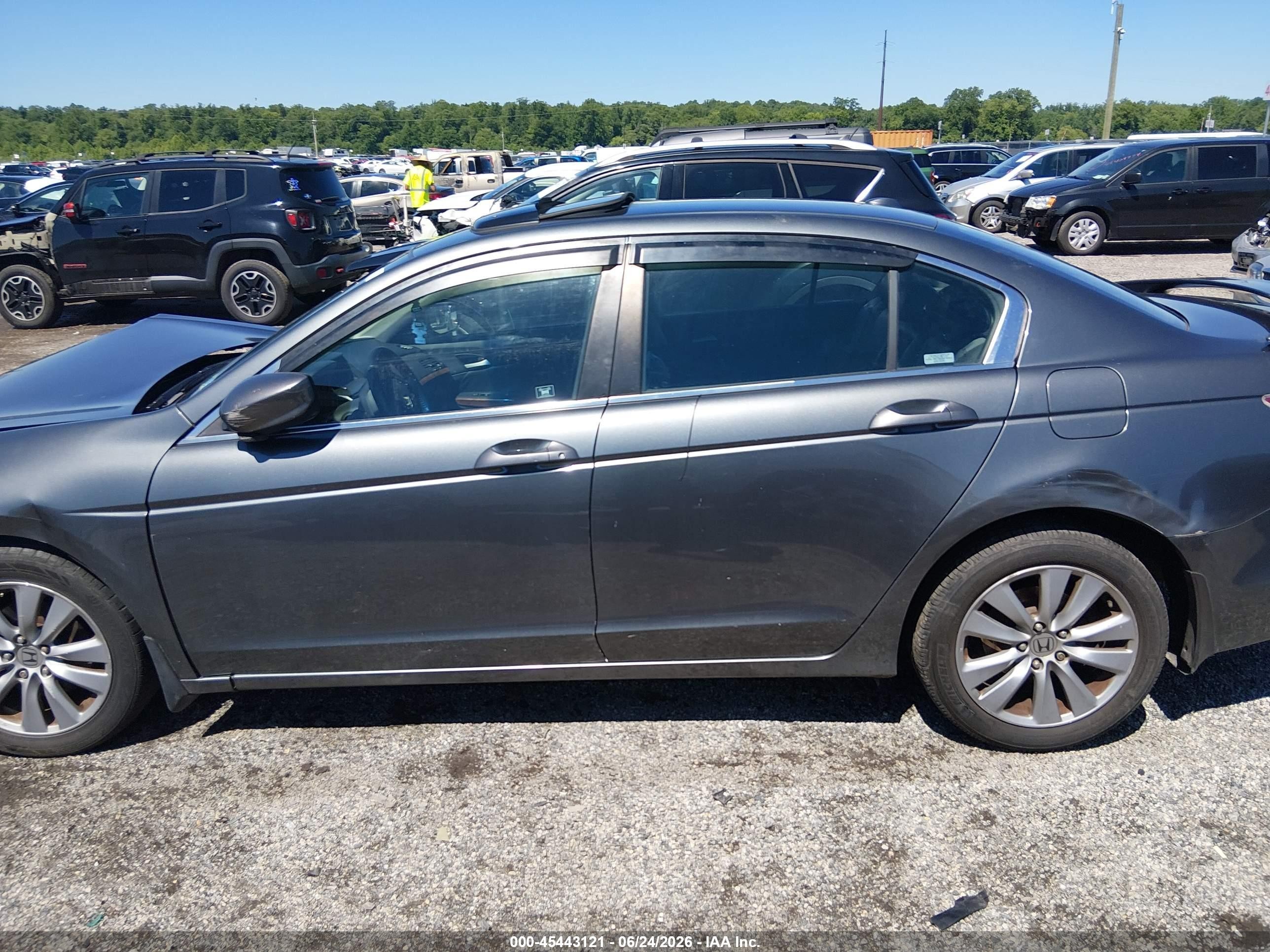 2011 Honda Accord 2.4 Ex-l Gray vin: 1HGCP2F85BA005372