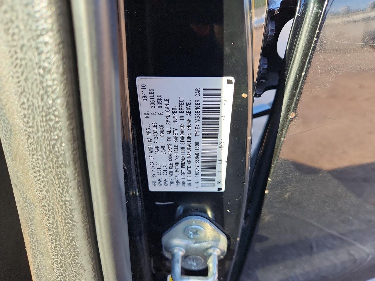 2011 Honda Accord Exl Black vin: 1HGCP2F85BA011690